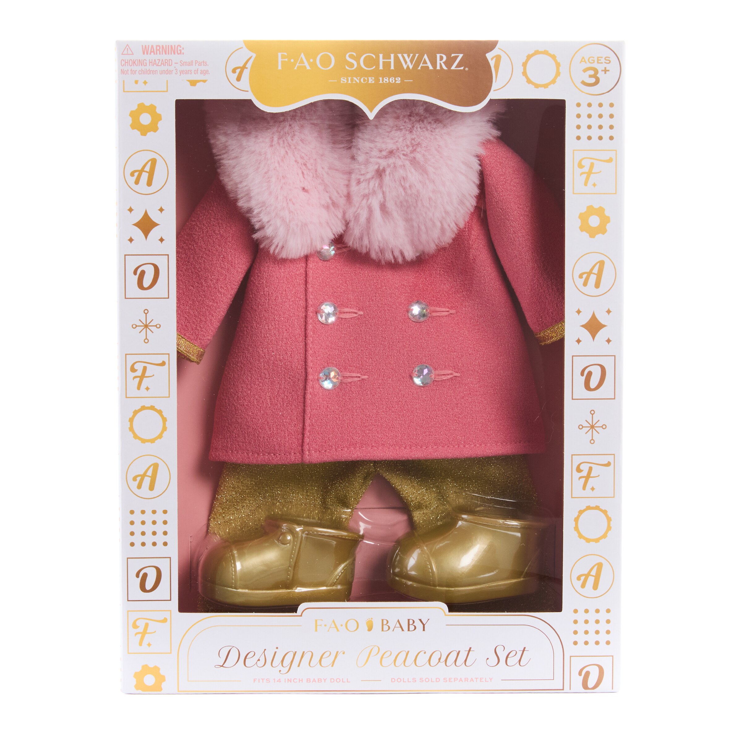 Vestido para muñeca bebé Peacoat F.A.O. Schwarz 9