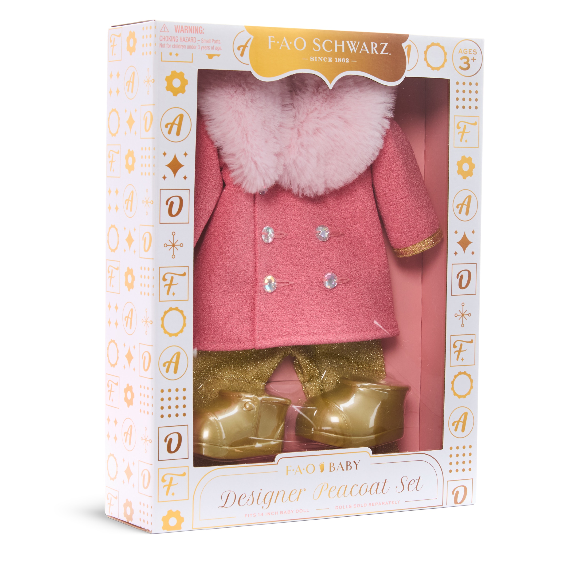 Vestido para muñeca bebé Peacoat F.A.O. Schwarz 10
