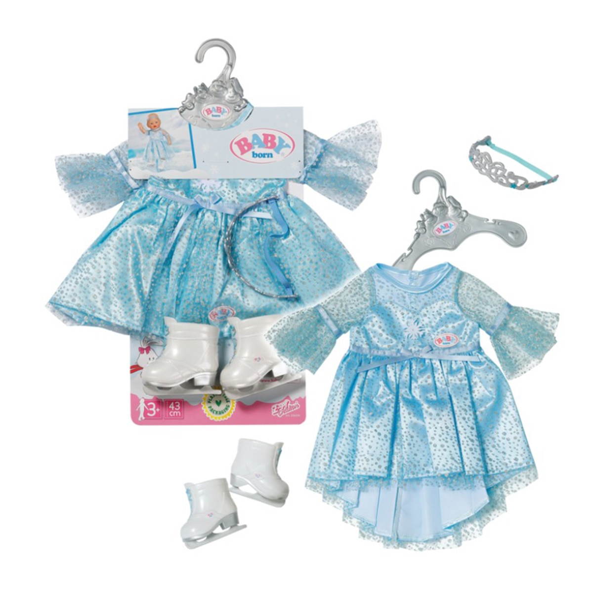 Ropita muñecos bebé 43cm Princesa sobre hielo Baby Born 1