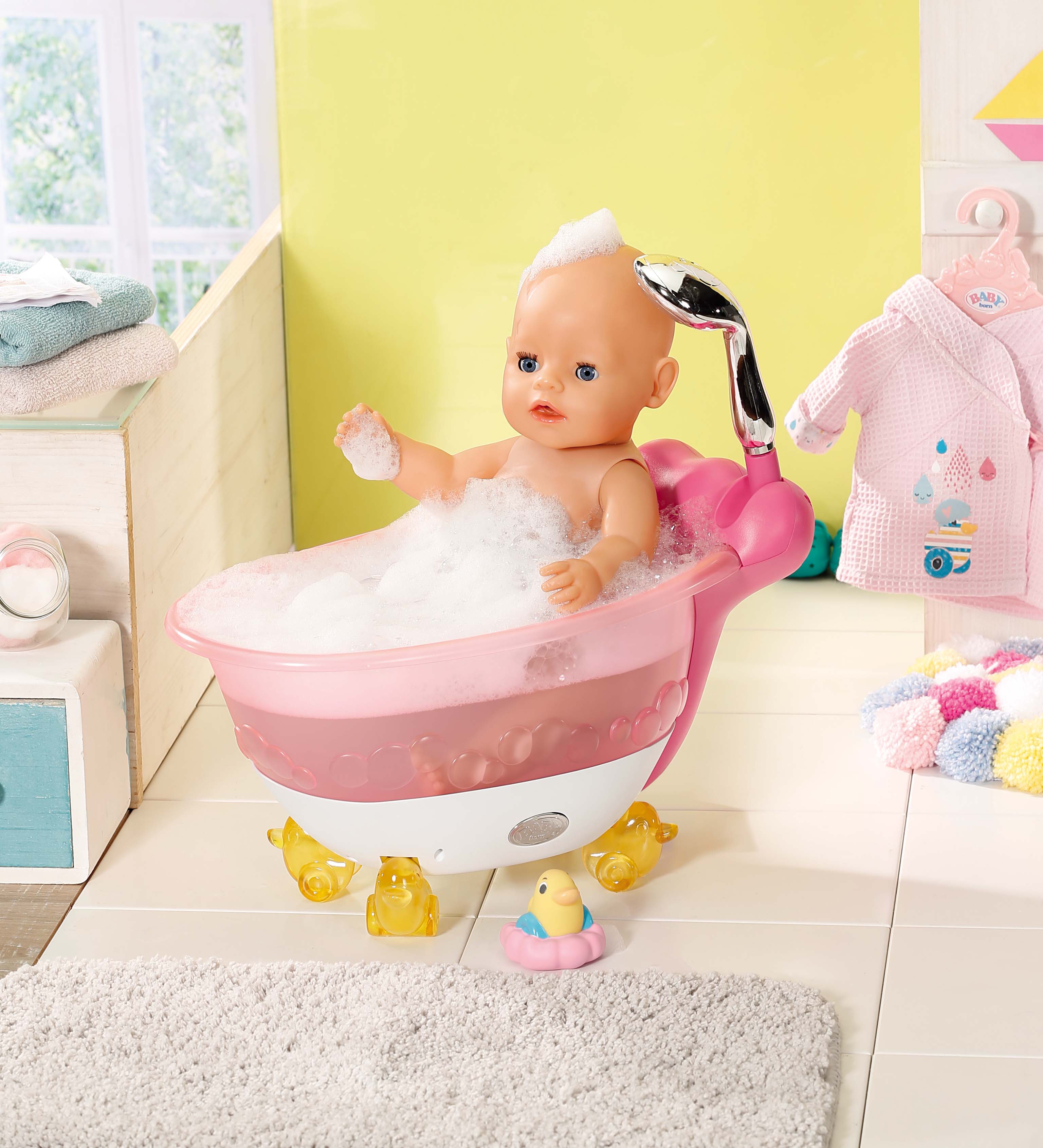 Accesorio de muñeca bebé Baño Bañera con luz y sonido Baby Born 2
