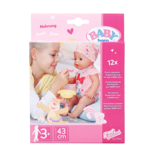 Accesorio de muñeca Set de comiditas 12 sobres comidita Baby Born