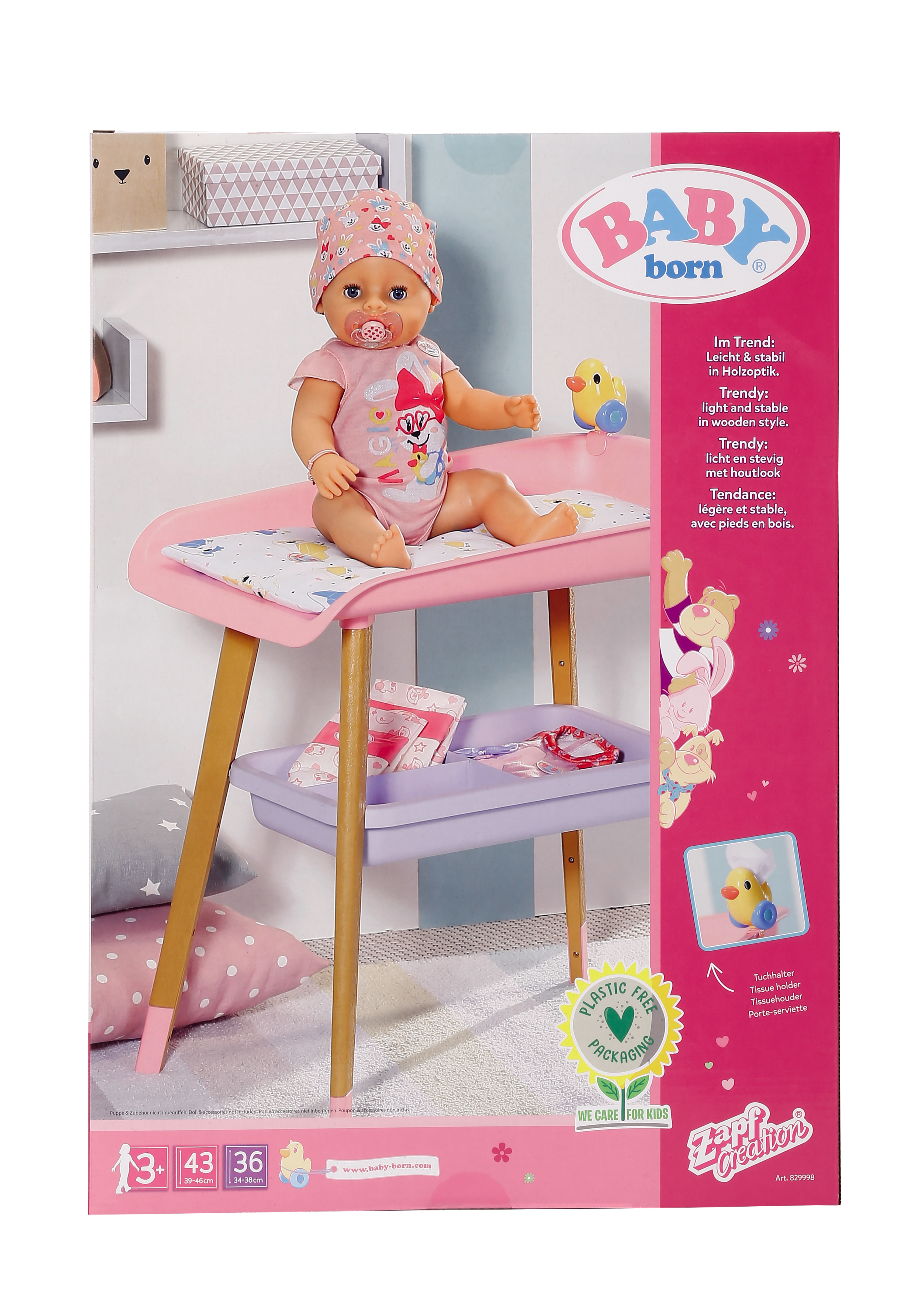 Accesorio para muñecas bebé Mesa cambiador Baby Born 5