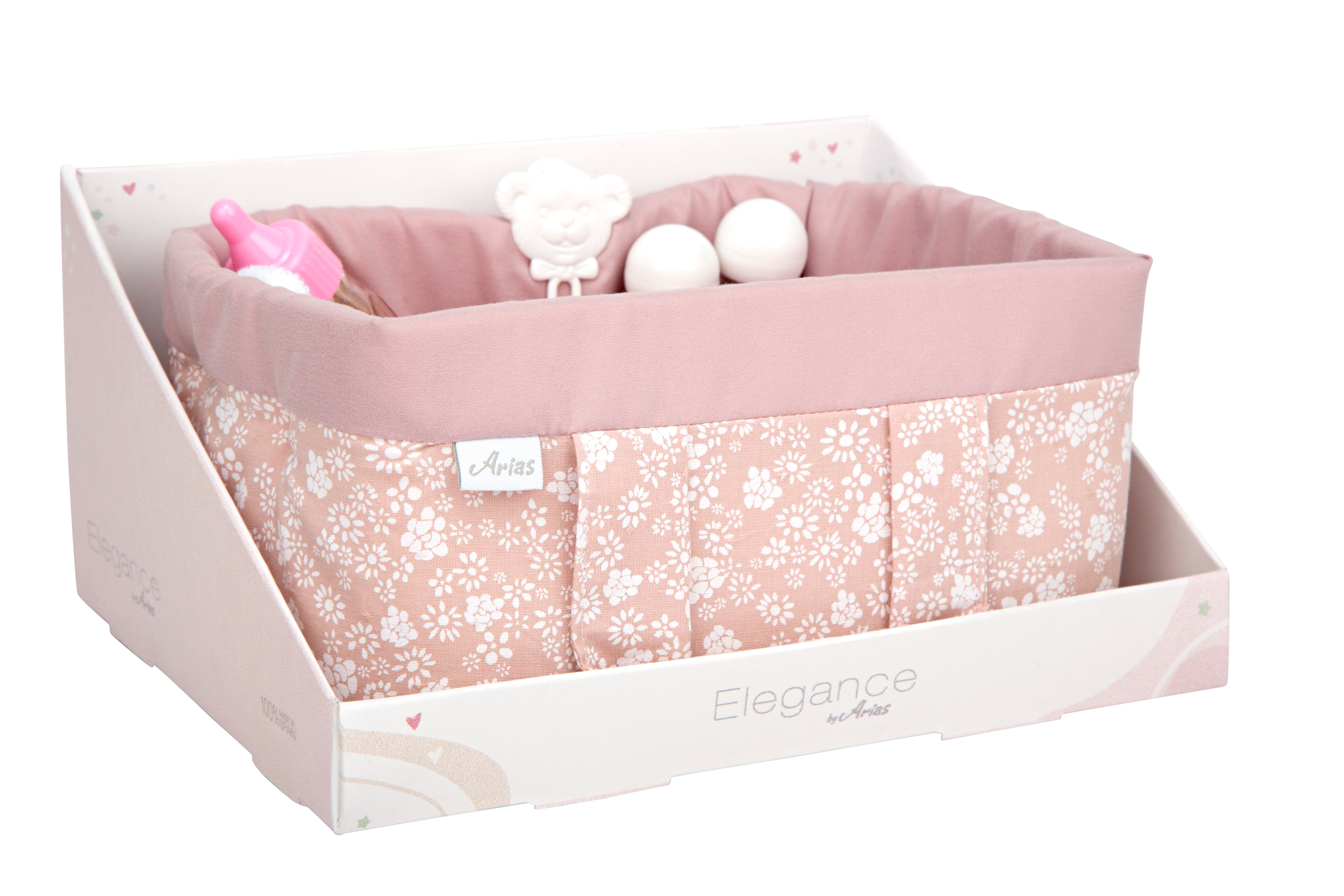 Canastilla Elegance Rosa Con Accesorios 10X1 2