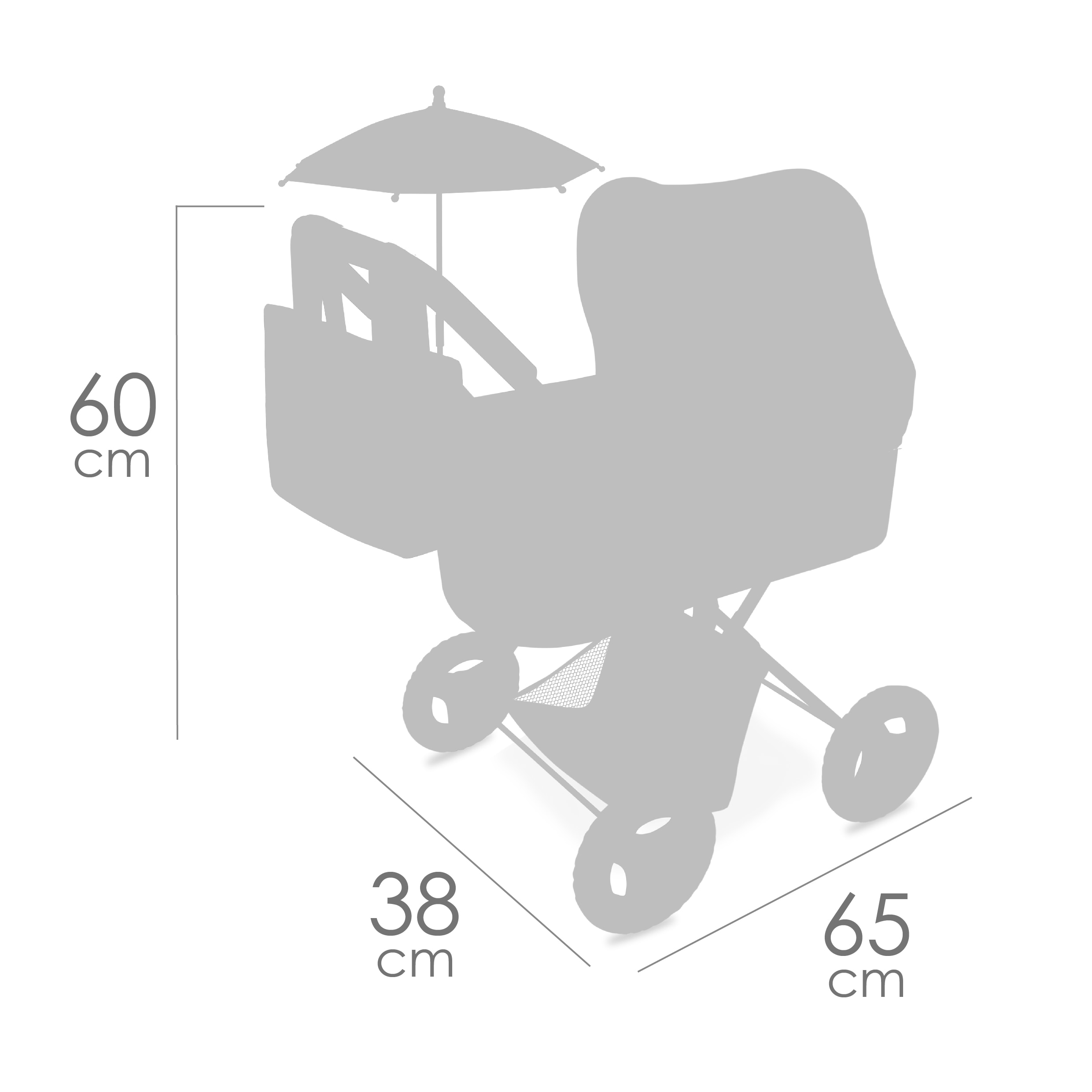 Coche de muñecas plegable DeCuevas Toys 5