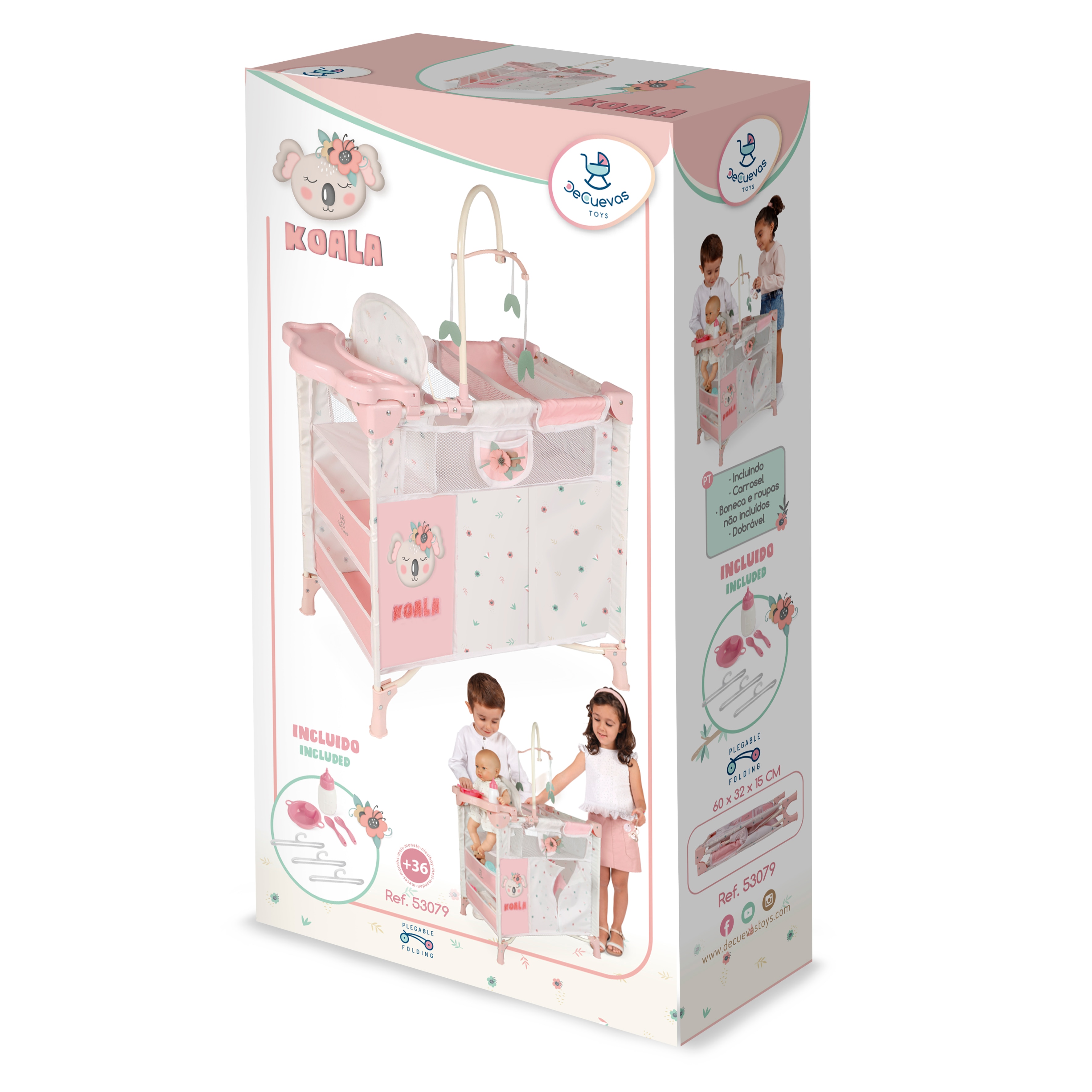 Armario cambiador de muñecas plegable Koala DeCuevas Toys 6