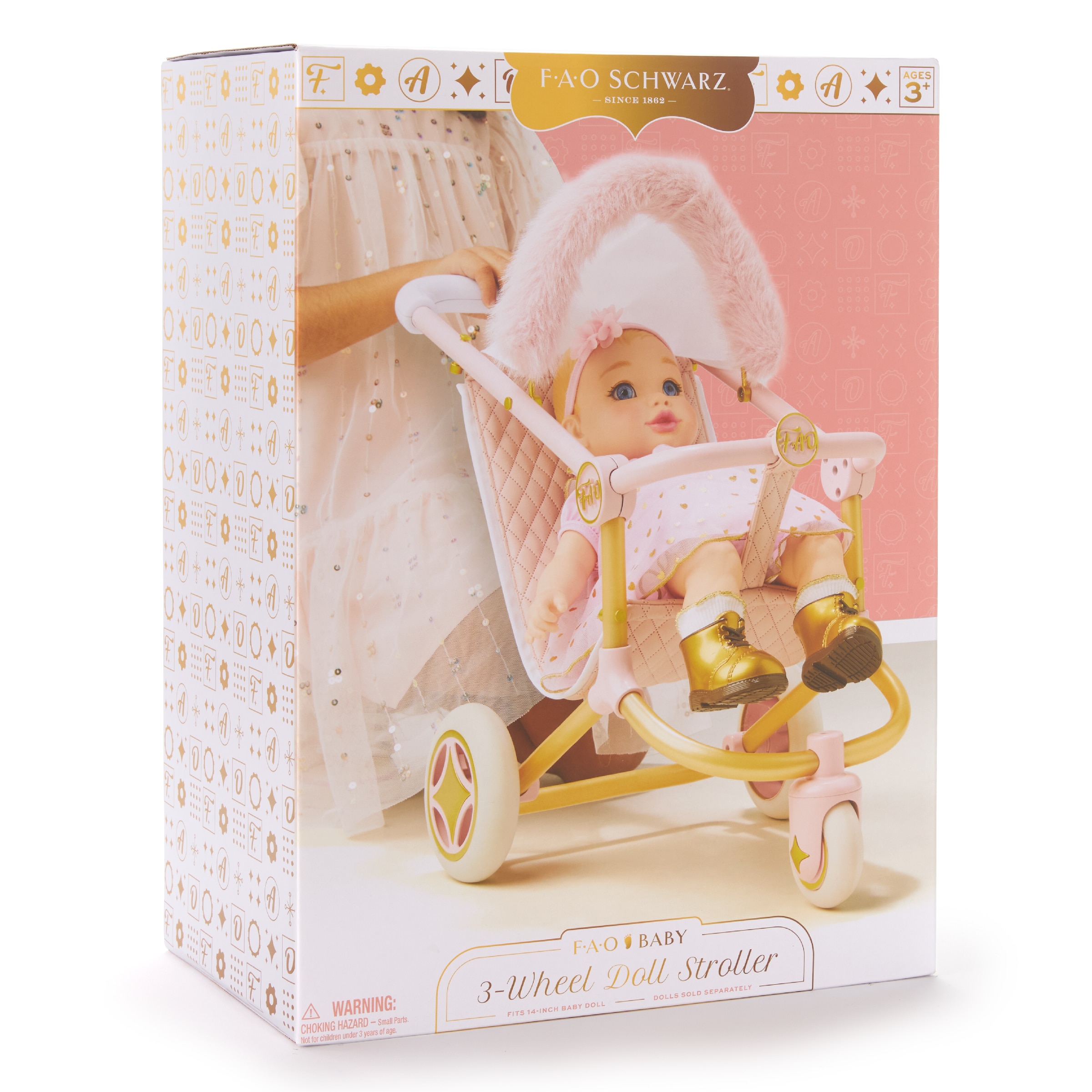 Cochecito 3 Ruedas para muñeca F.A.O. Schwarz 6