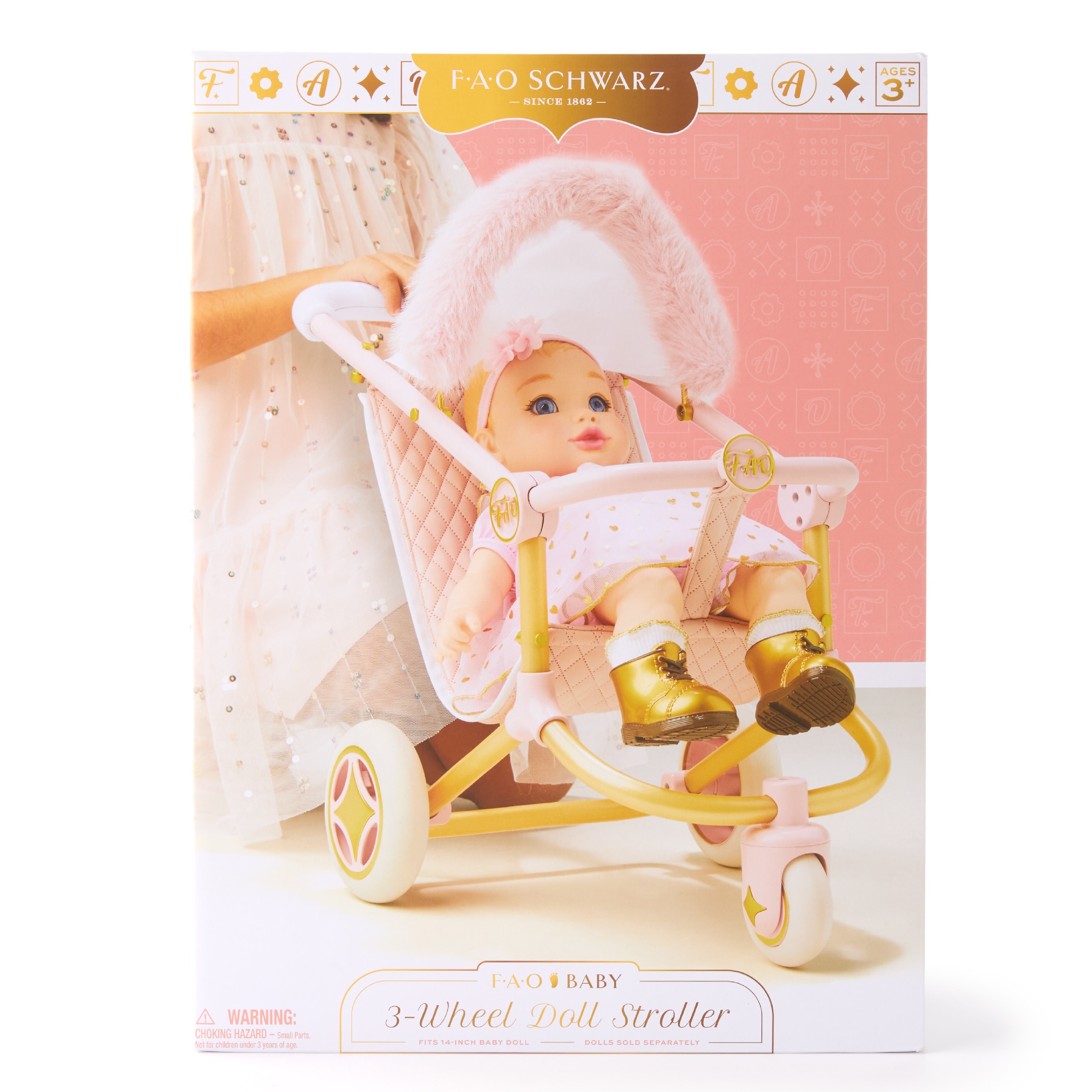 Cochecito 3 Ruedas para muñeca F.A.O. Schwarz 7