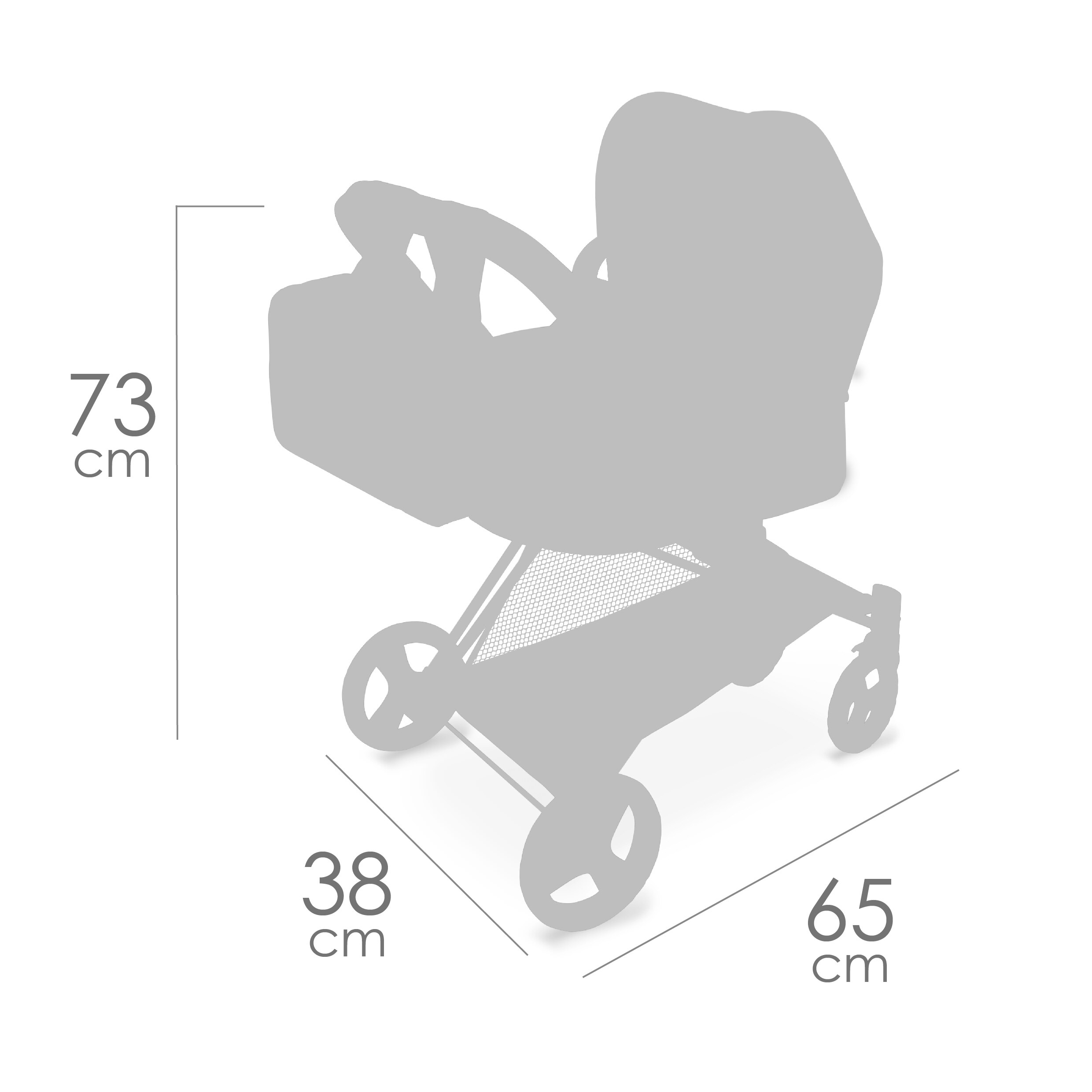 Coche de muñecas 3 x 1 plegable DeCuevas Toys 9
