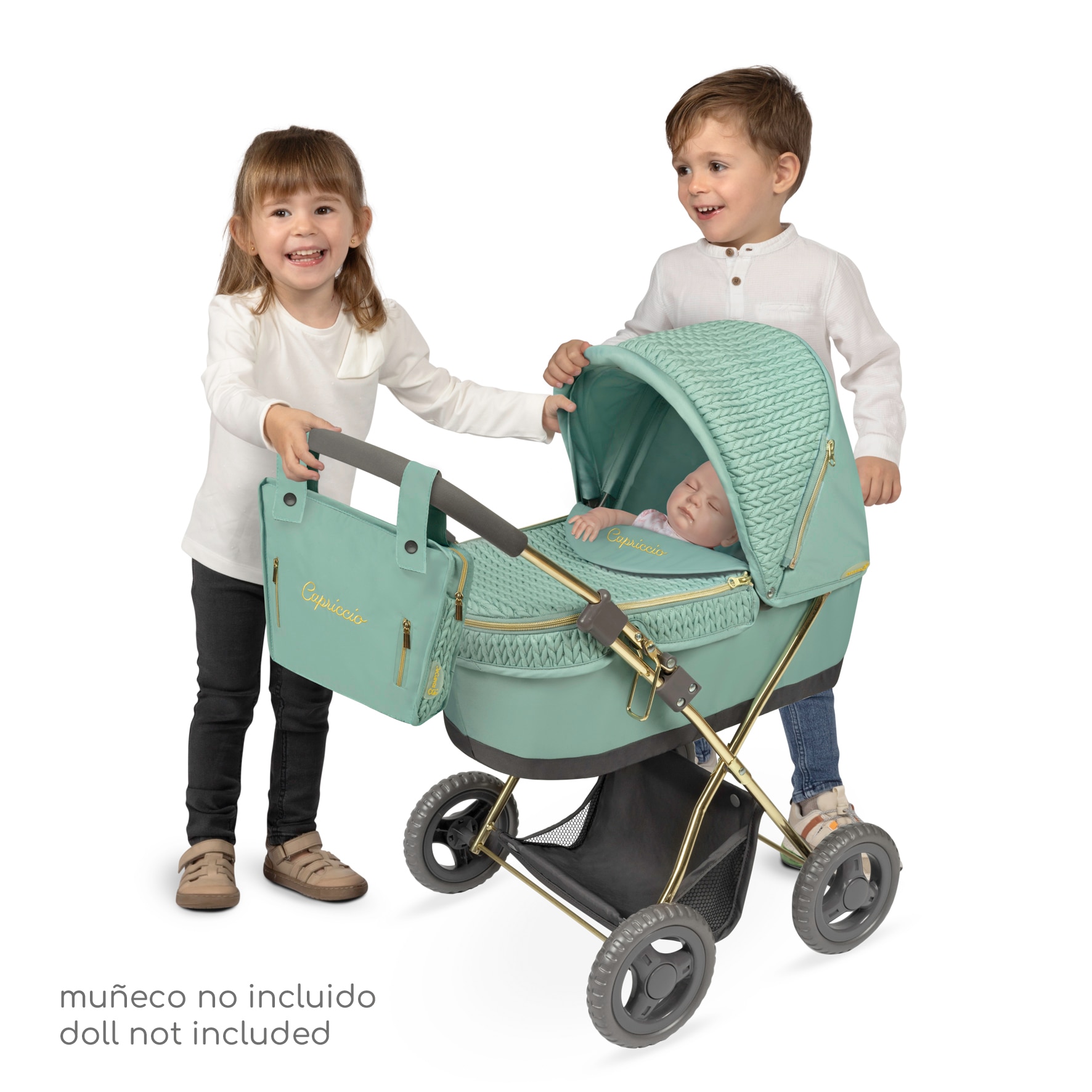 Coche de muñecas plegable con sombrilla Capriccio DeCuevas Toys 2