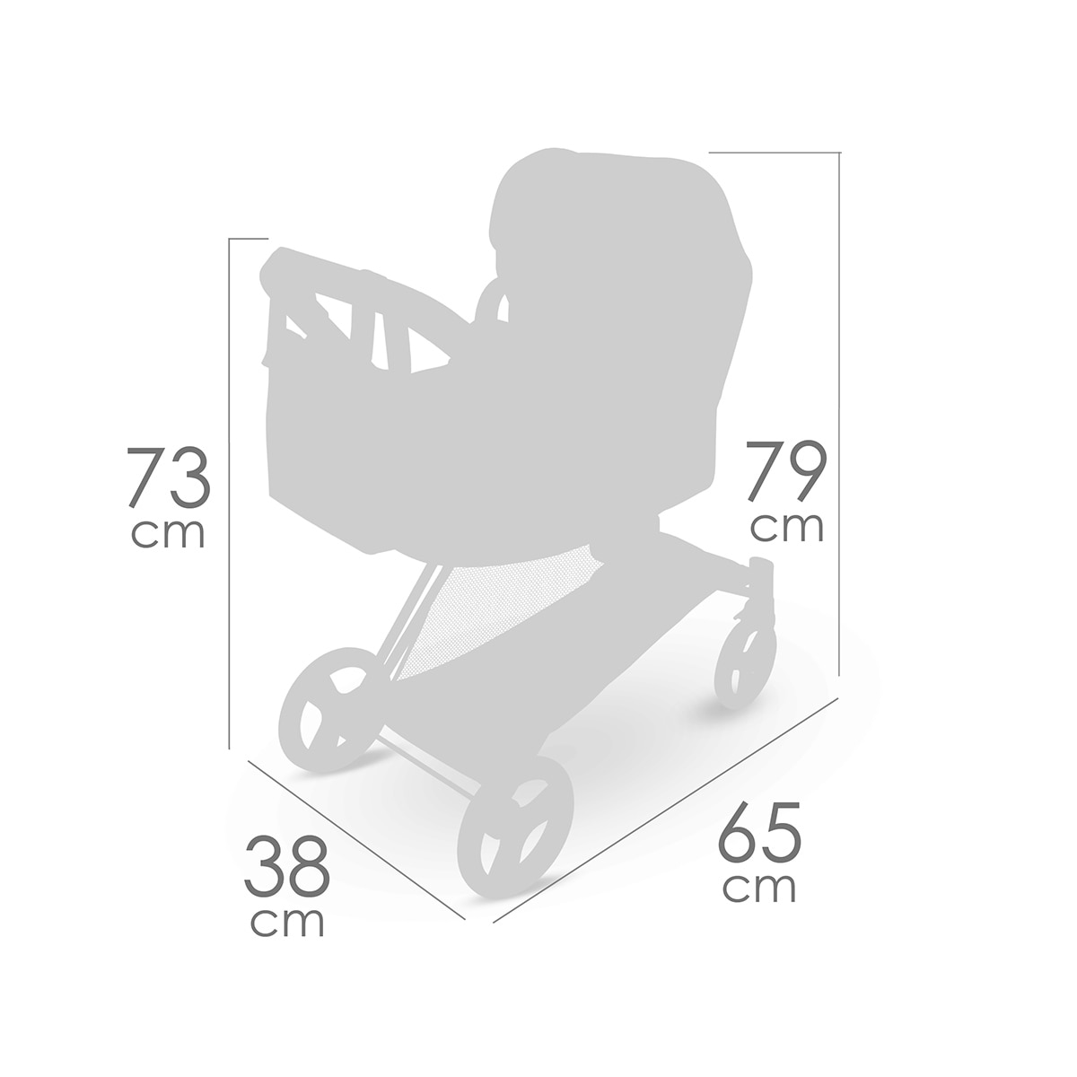 Coche de muñecas 3x1 plegable Verona DeCuevas Toys 7