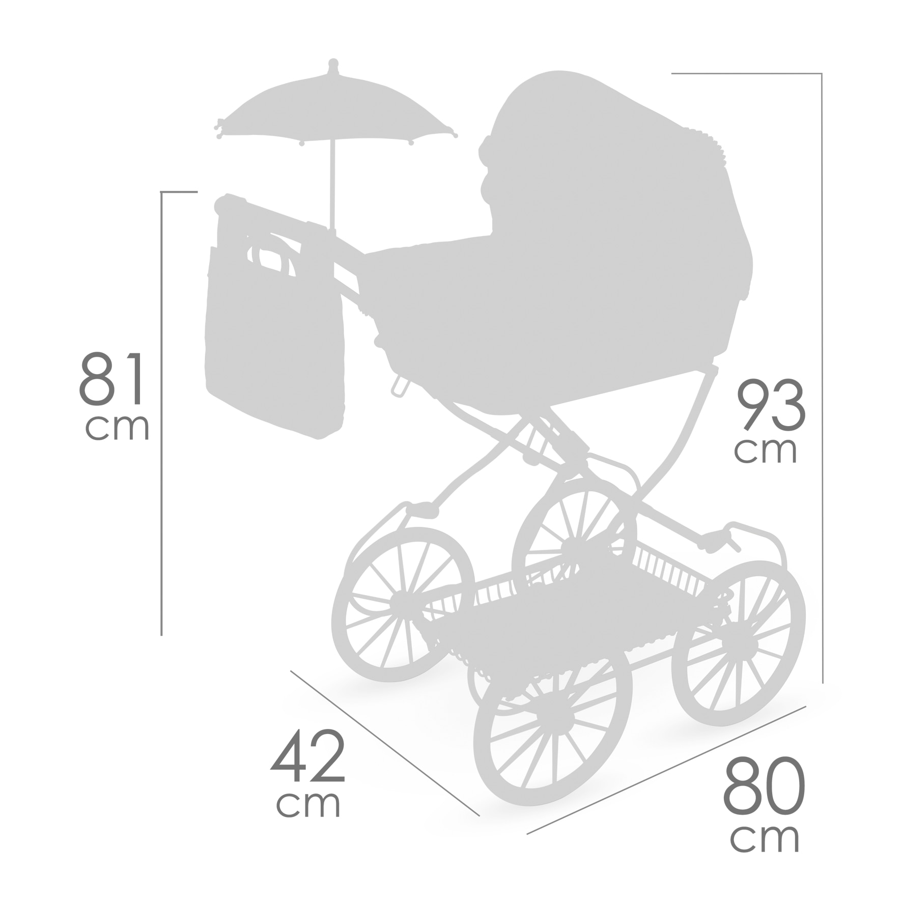 Coche de muñecas Plegable Sophie Decuevas Toys 8
