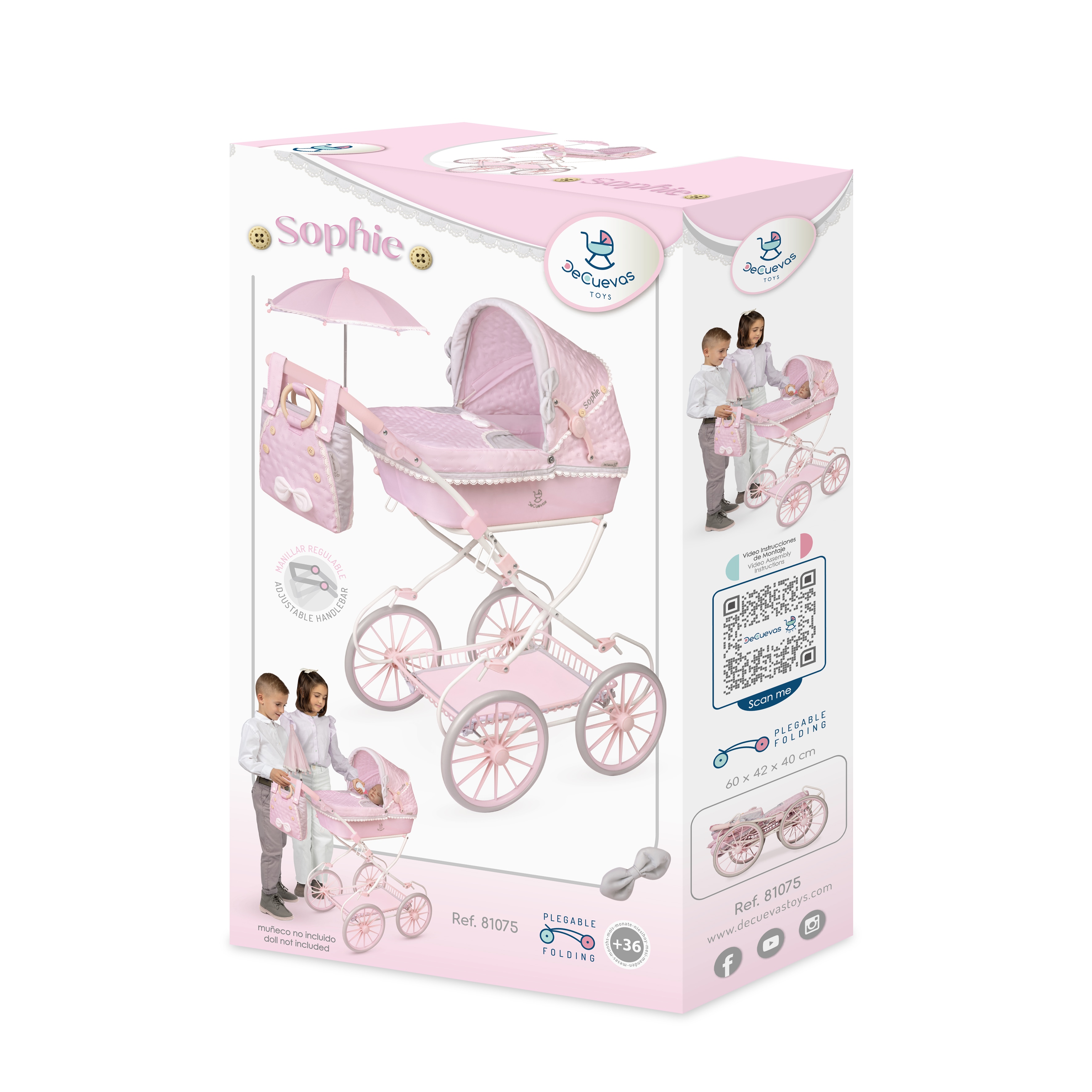 Coche de muñecas Plegable Sophie Decuevas Toys 11