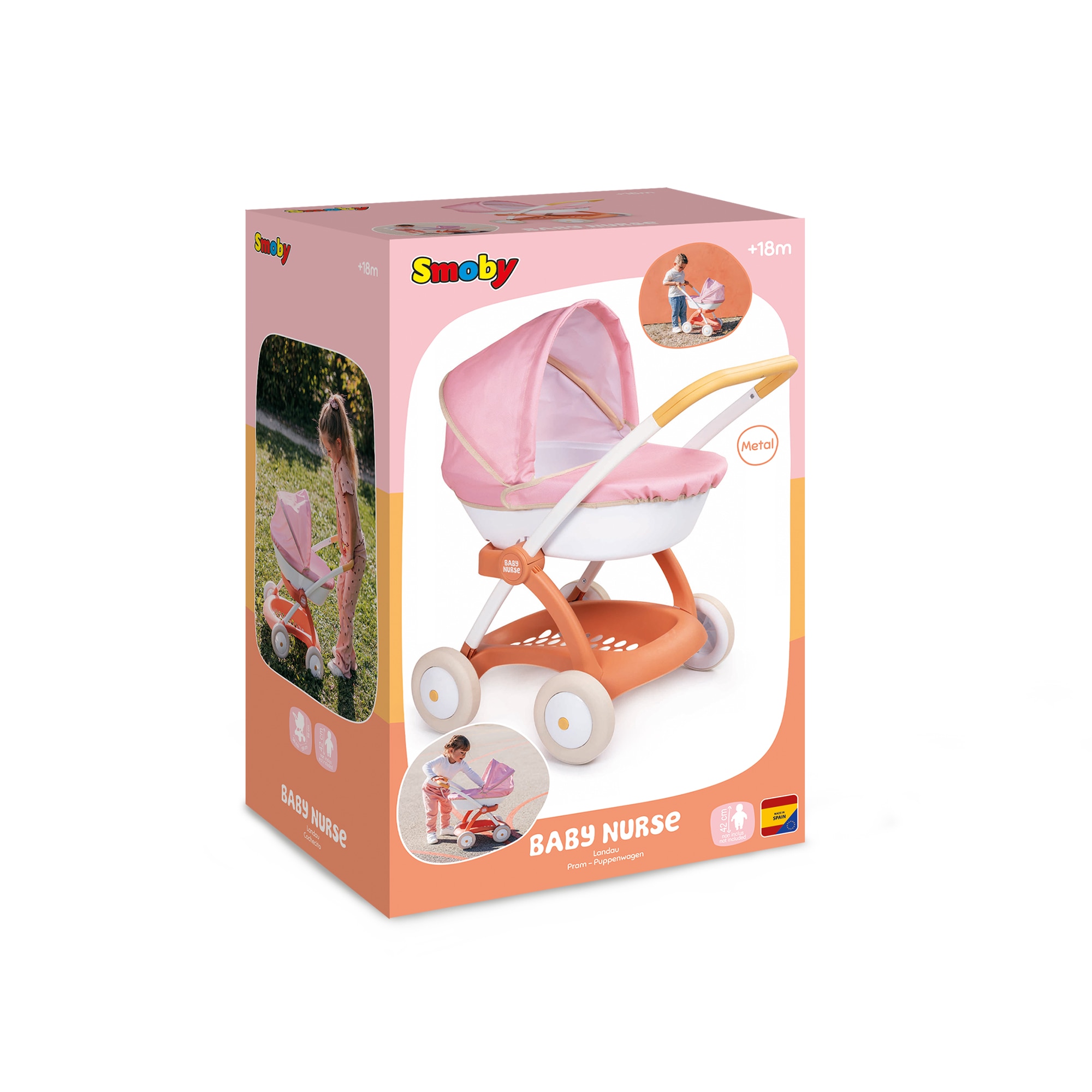 Carro para muñecas Prop Pram Smoby Picó Simba 9