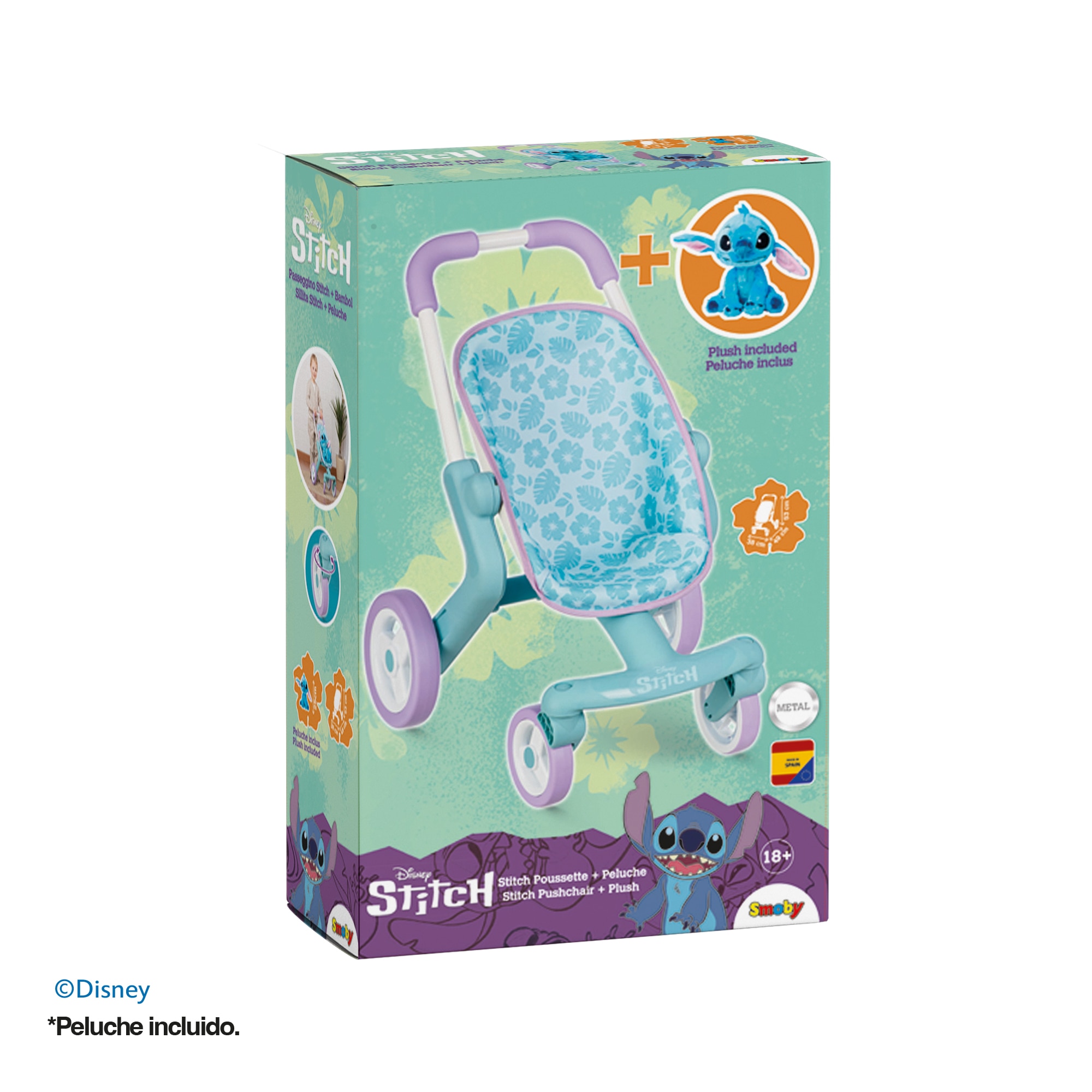 Carrinho de Passeio Stitch com Peluche 5