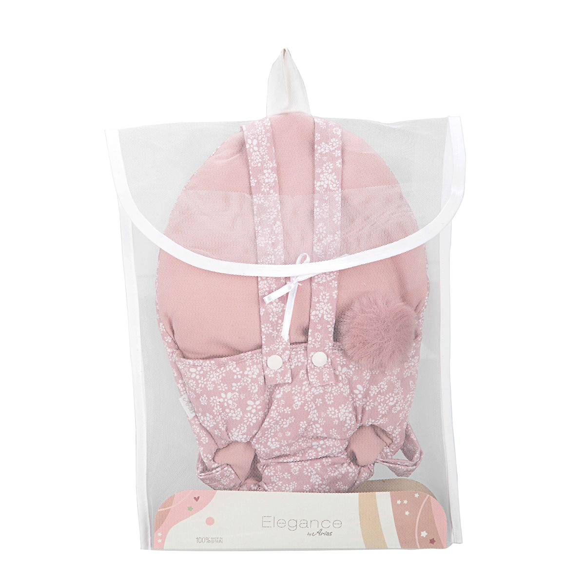Portabebé Rosa para muñecos de 40 a 45 cm Arias 3