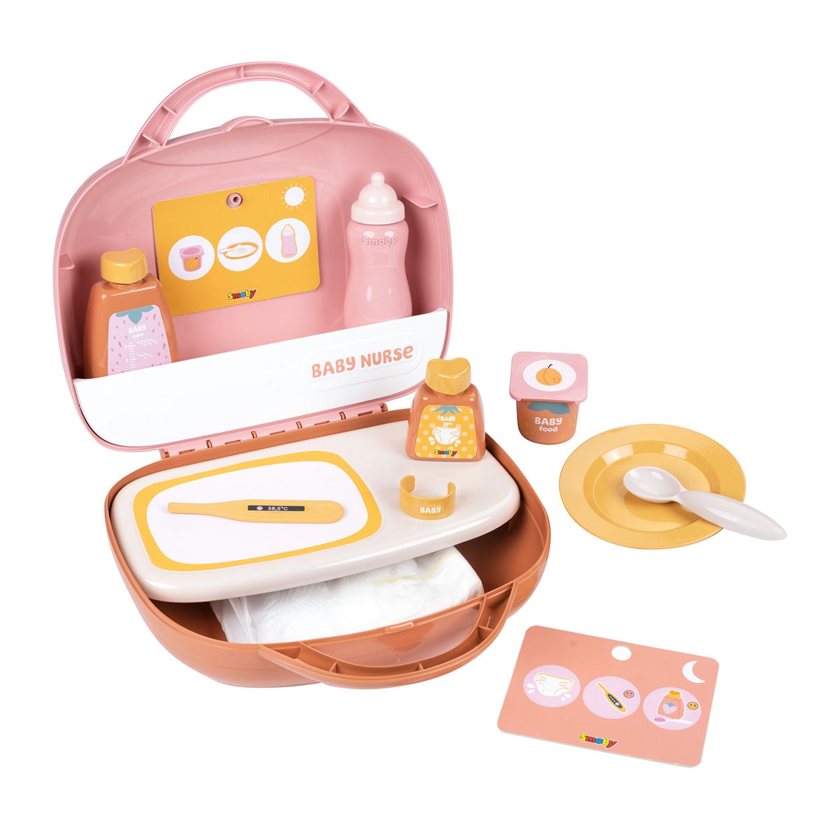 Imagen 0 de Maletín cuidados bebé Baby Nurse Vanity con 13 Accesorios incluidos Smoby