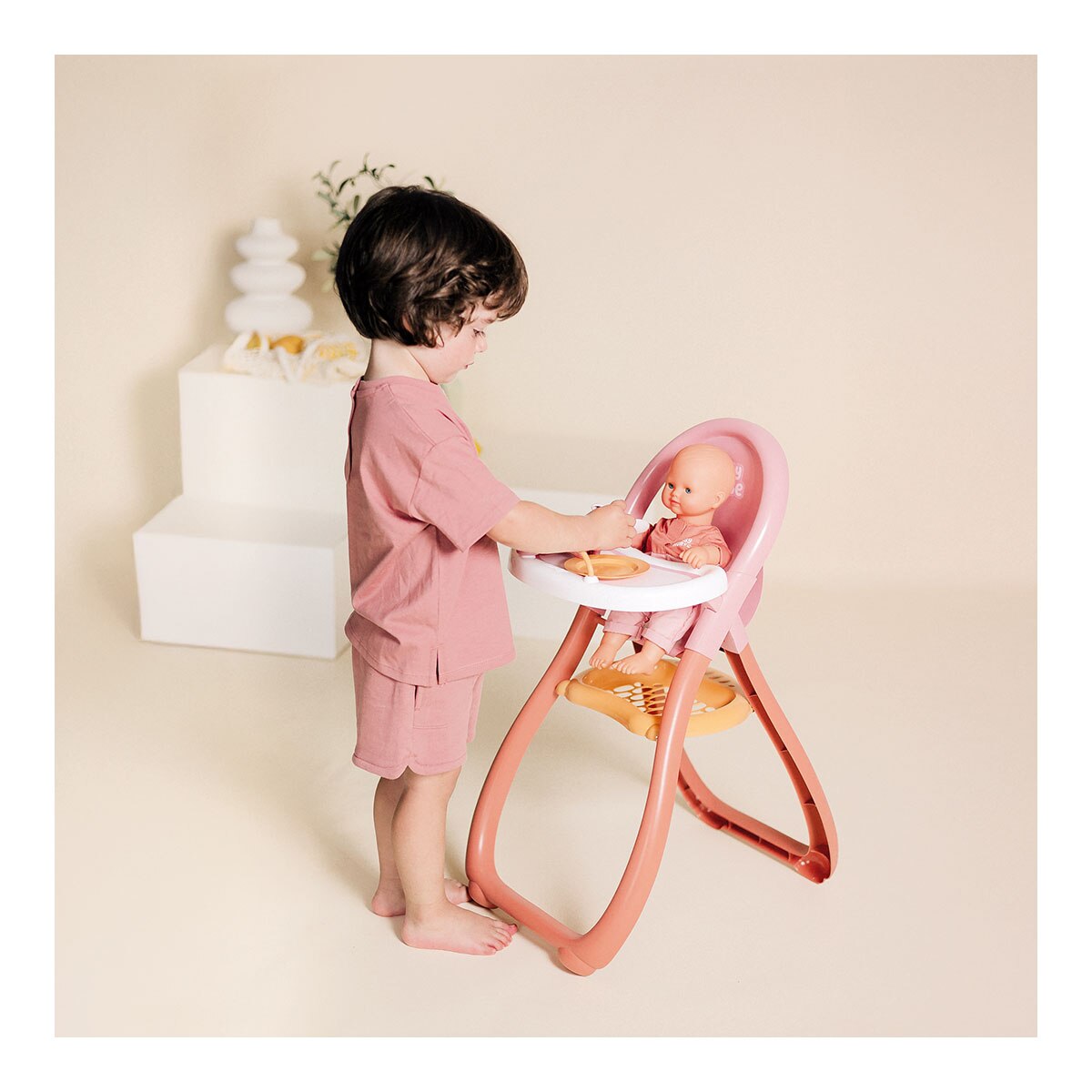 Trona Baby Nurse con 2 accesorios para muñecos de hasta 42 cm Smoby 3