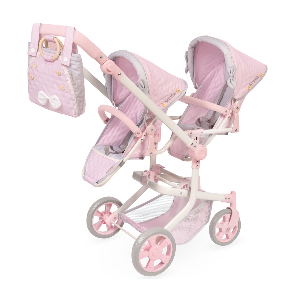 Accesorio de muñecas, Silla gemelar de muñecas, multiposicion y plegable Sophie DeCuevas Toys 1