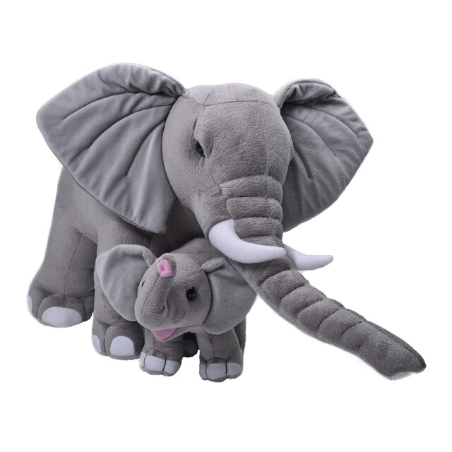 Peluche Grande Mamá y Bebé Elefantes Wild Republic