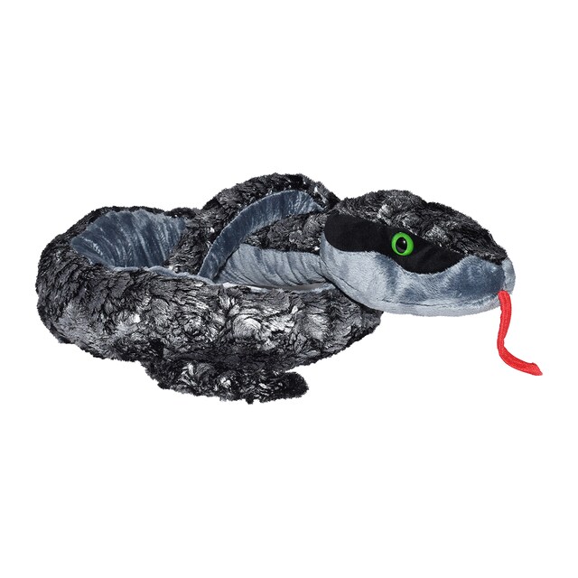 Peluche 137 cm Serpiente fantasía cabeza metálica plata Wild Republic