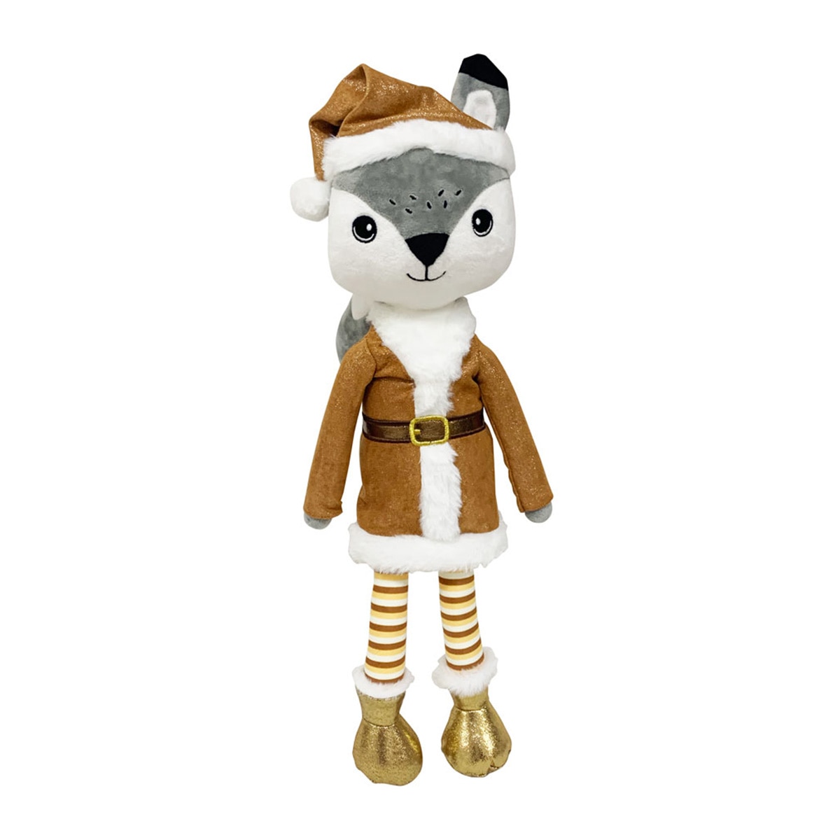 Imagen 0 de Peluche Lobo Tomas Navidad Dorada Mi Bosque Encantado