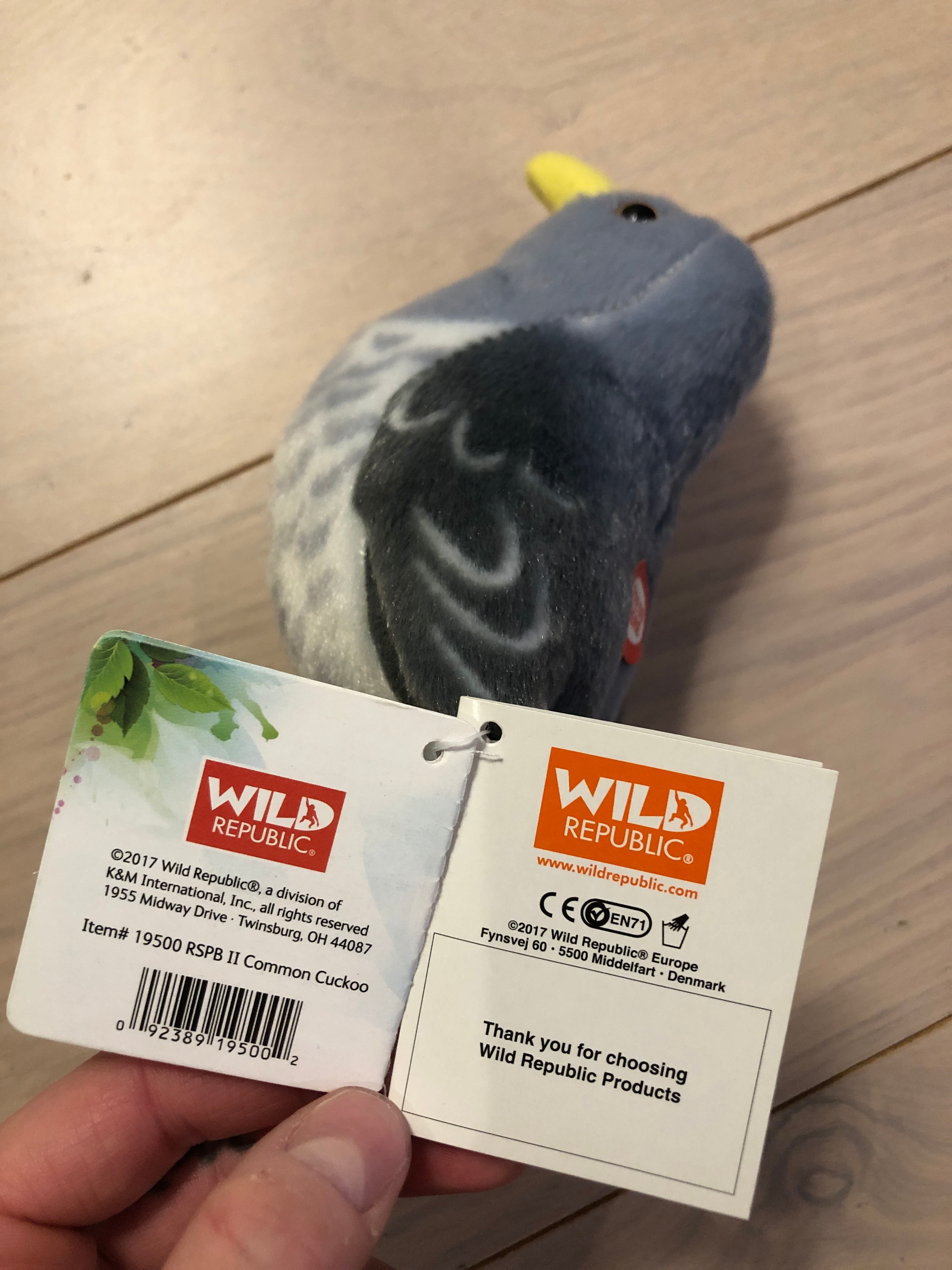 Peluche pájaro Cuco WILD REPUBLIC 2