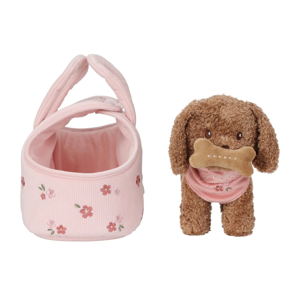 Peluche Perrito Jackie con bolsa Little Dutch 2