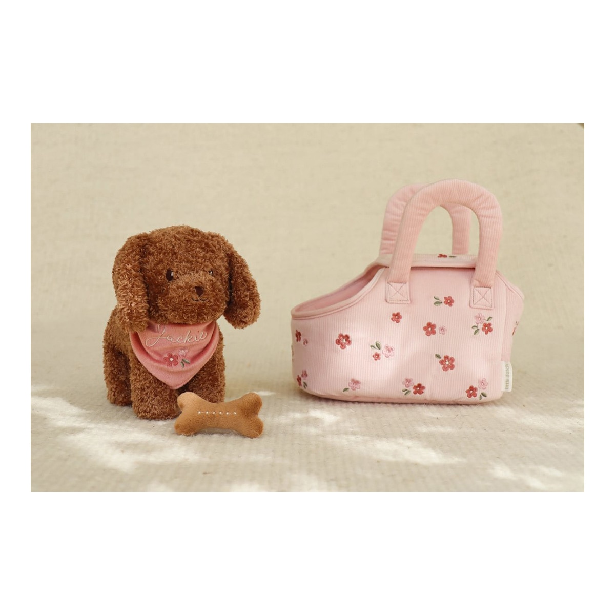 Peluche Perrito Jackie con bolsa Little Dutch 5