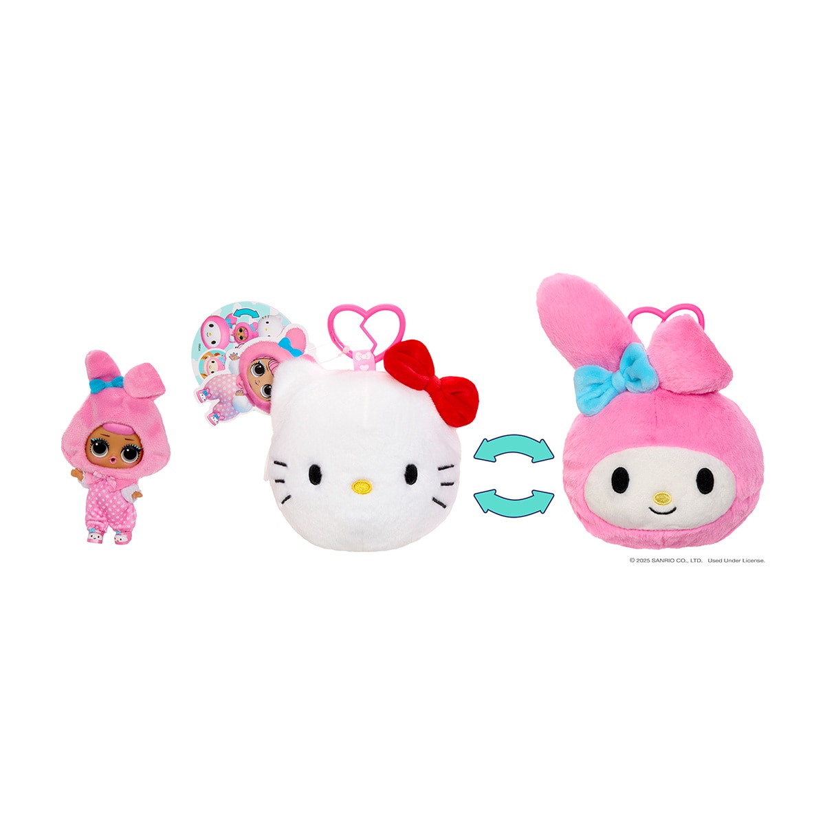 Bola sorpresa Peluche reversible L.O.L Hello Kitty MGA 3