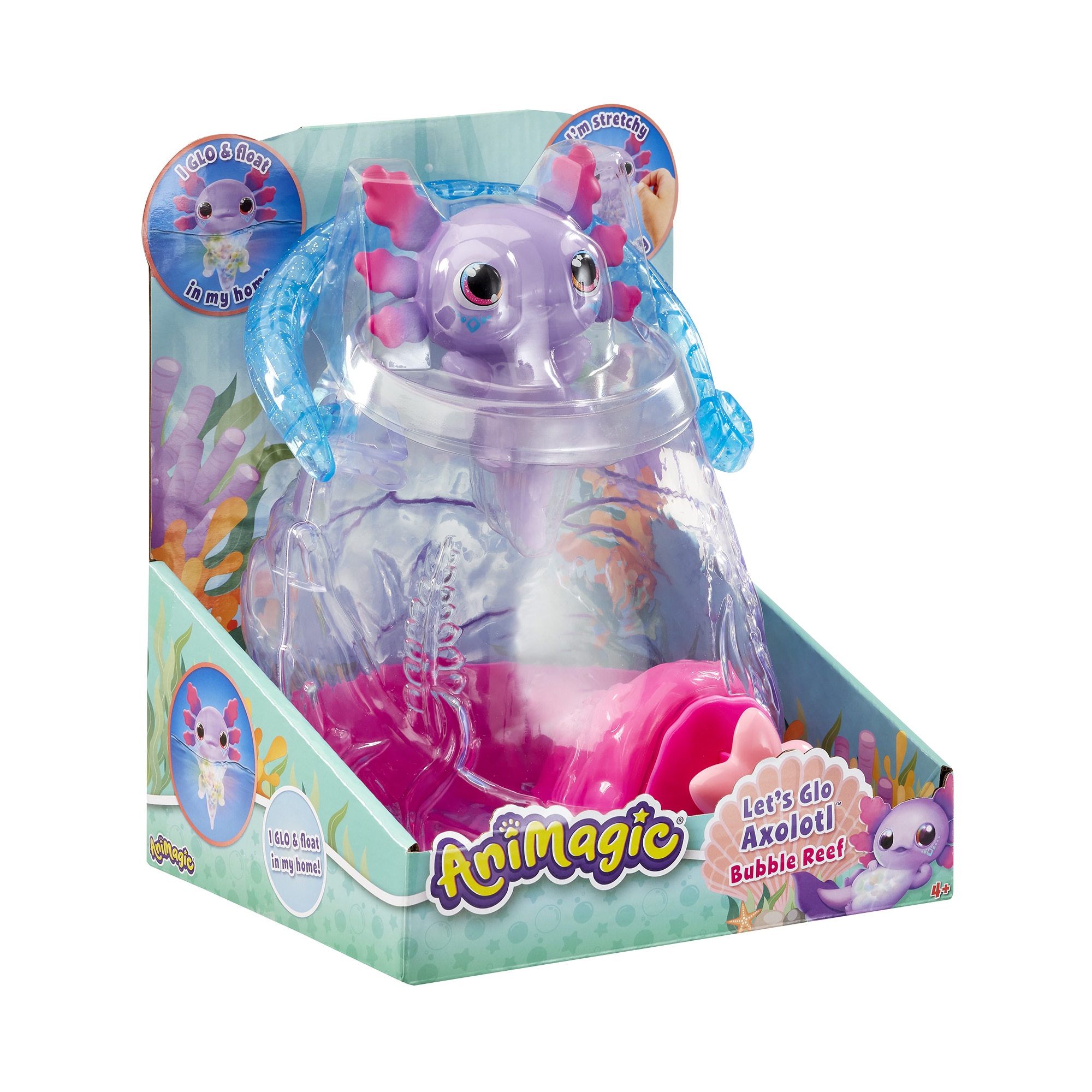 Peluche interactivo Axolotl con Aquarium Animagic 5