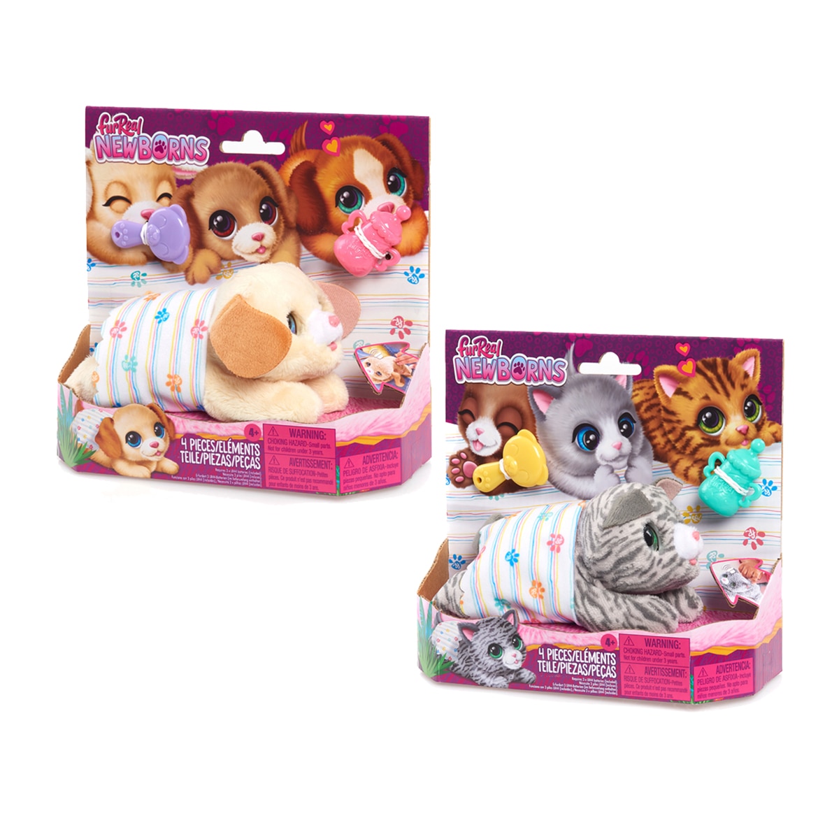 Imagen 0 de Peluches interactivos FurReal Newborns Modelos surtidos