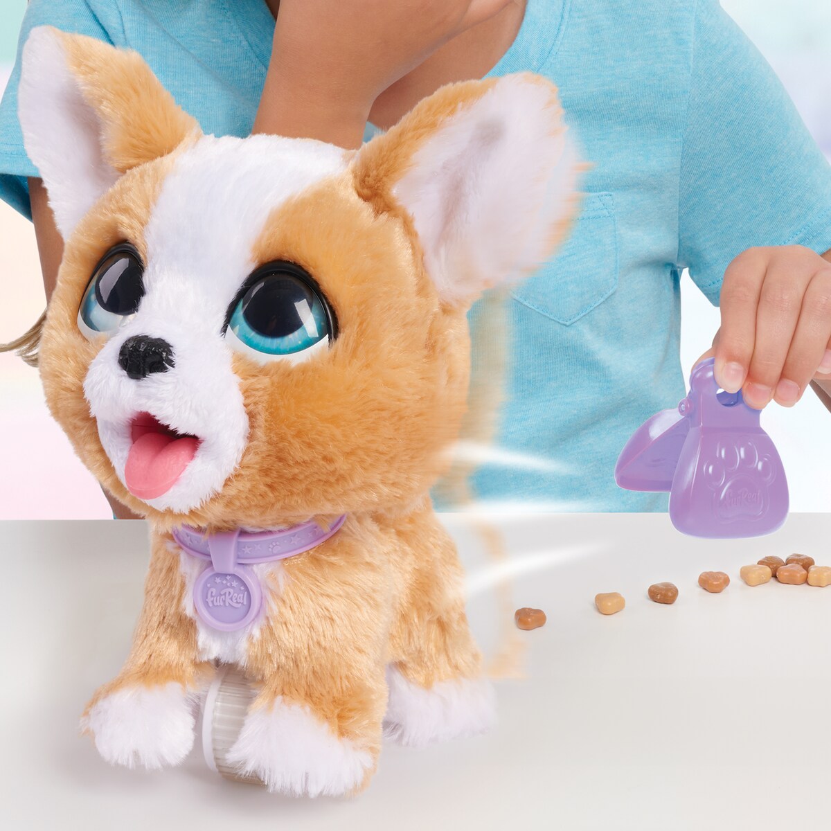Perro Juguete Poopalots Peluche Interactivo FurReal Corgi