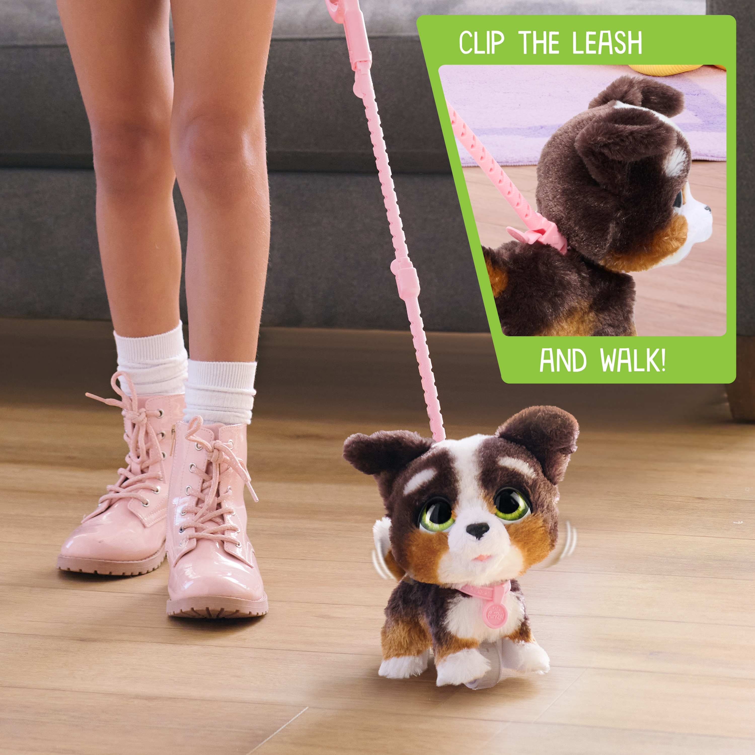 Peluche interactivo FurReal Walkalots Bernadoodle 6