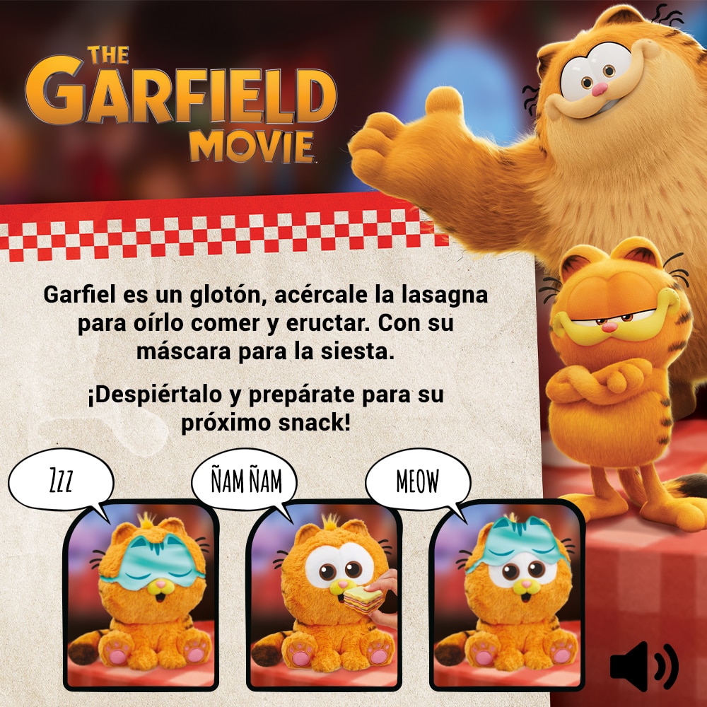 Peluche Electrónico Baby Garfield Animagic 10