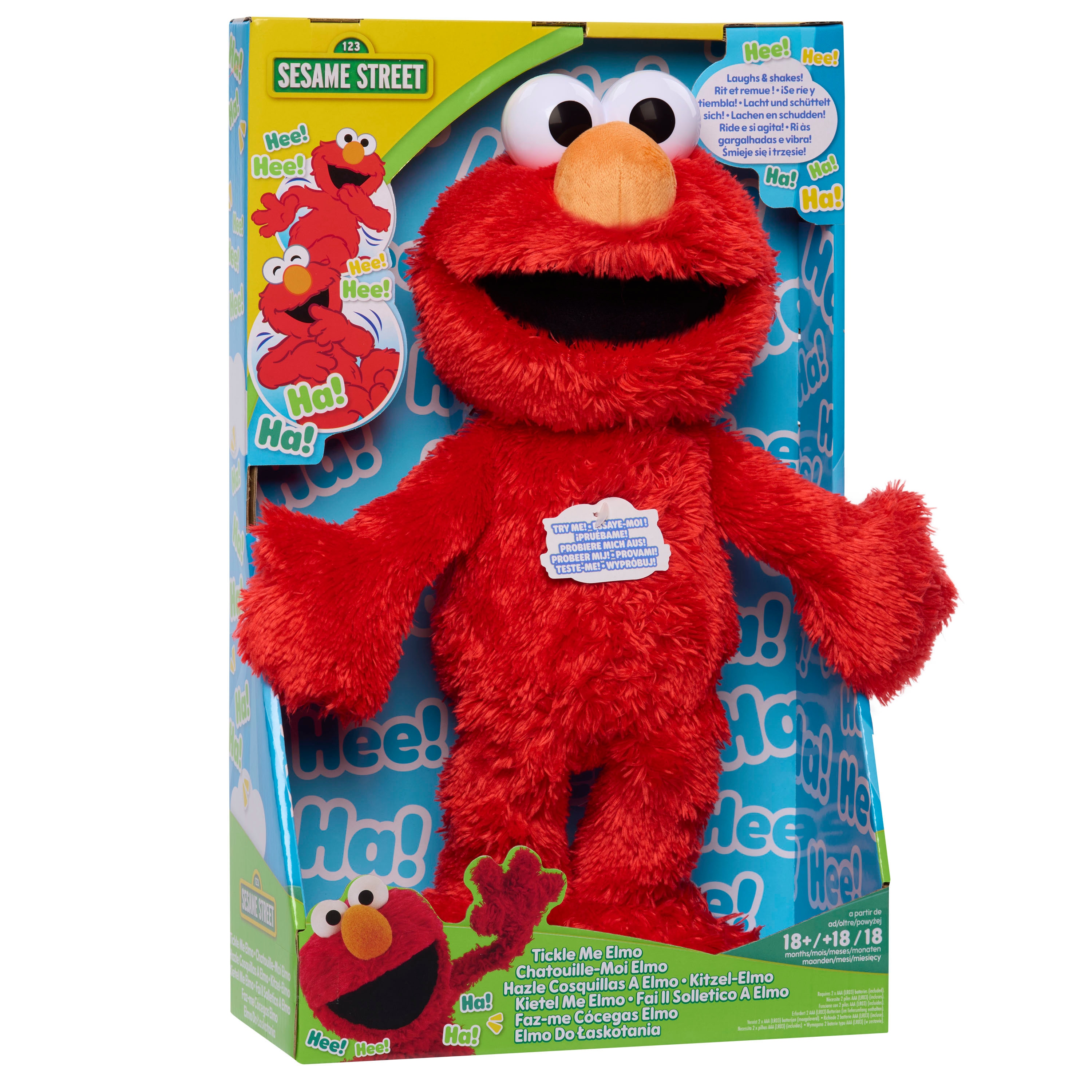 Peluche interactivo 35 cm Elmo Hazme Cosquillas Sesame Street Just Play 3