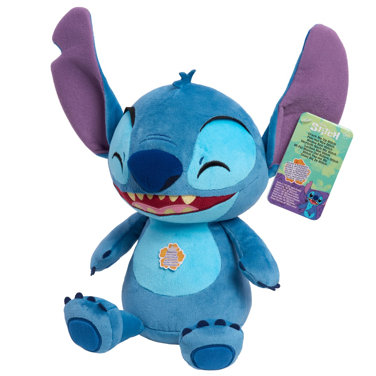 Peluche interactivo Crack Me Up Feature Plush Stitch Disney Just Play 2