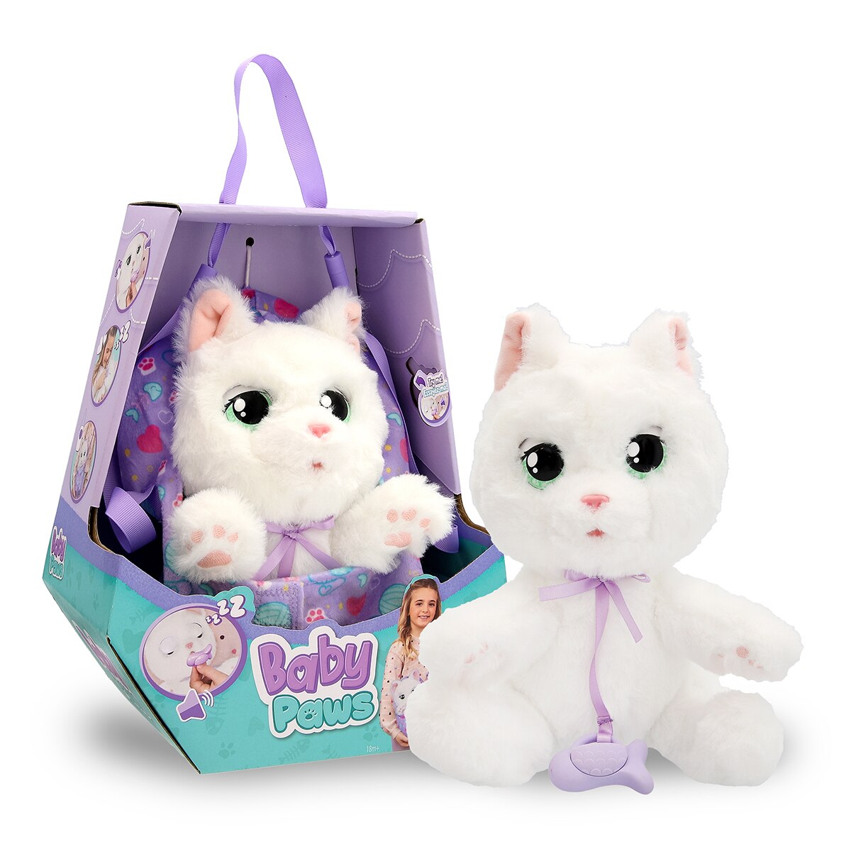 Baby Paws – Peluche White Cat Baby Paws.