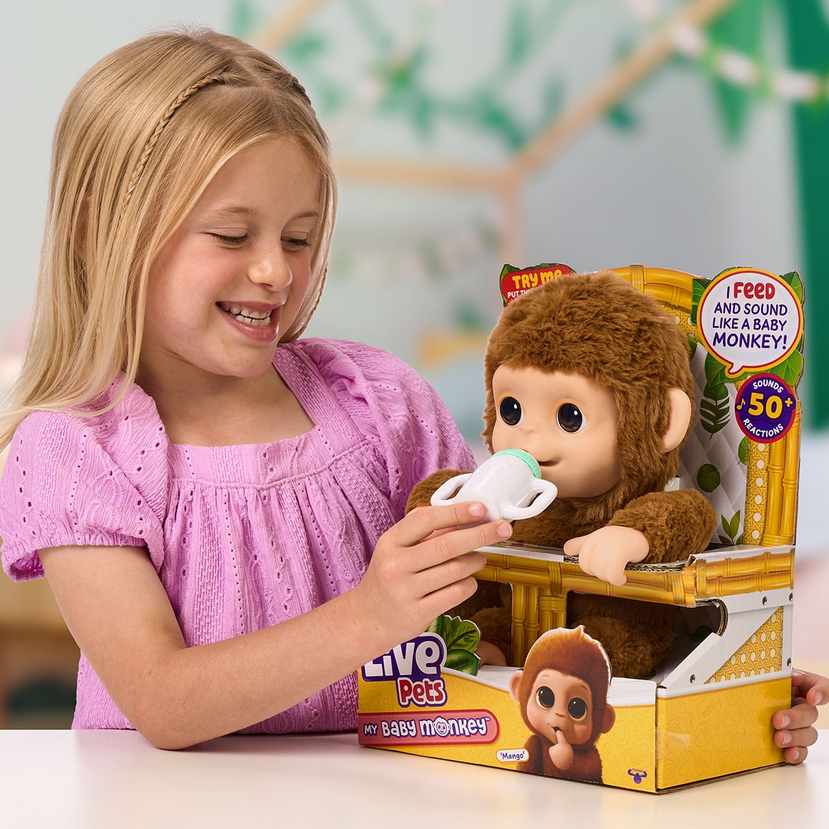 Peluche interactivo My Baby Monkey Little Live Pets 5