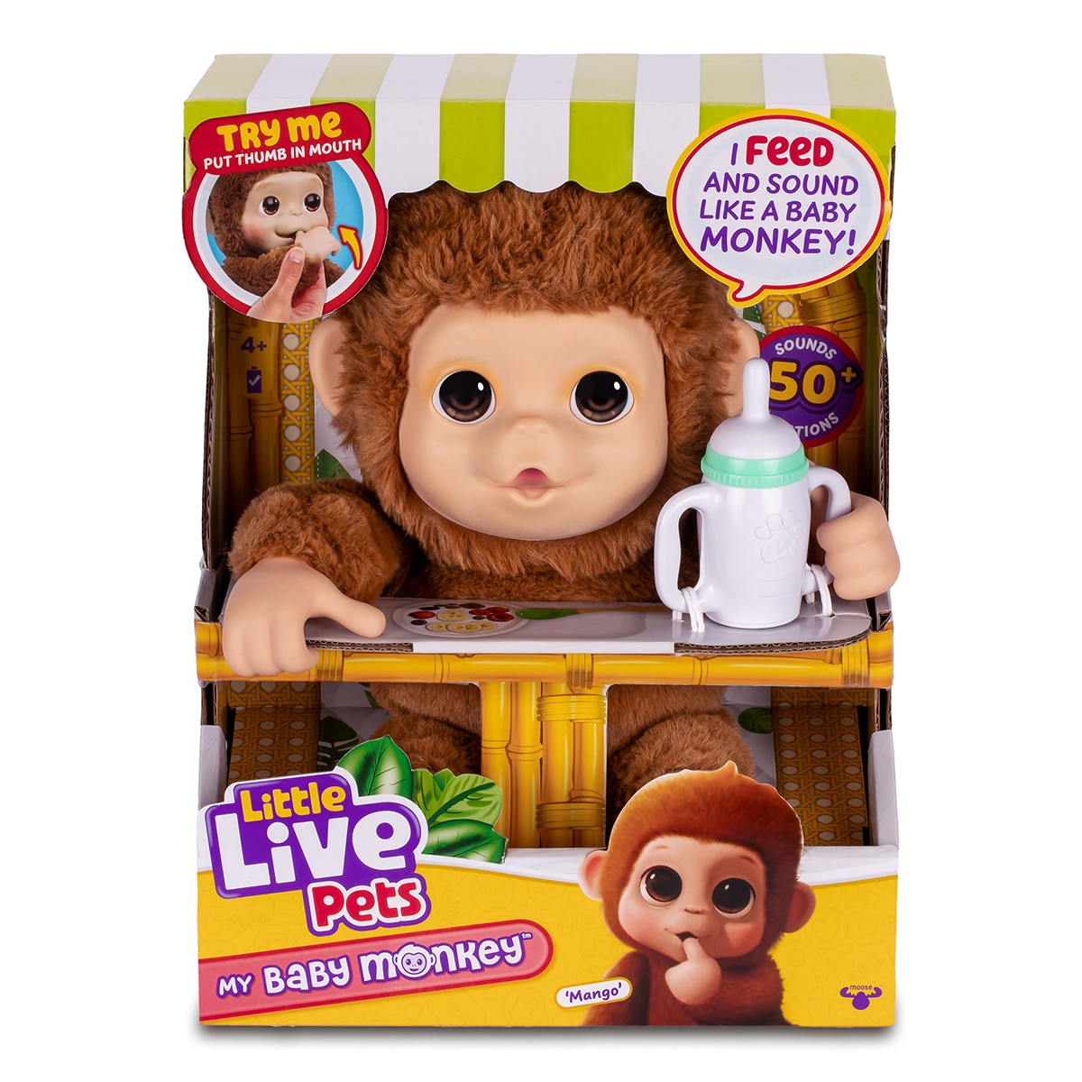 Peluche interactivo My Baby Monkey Little Live Pets 7