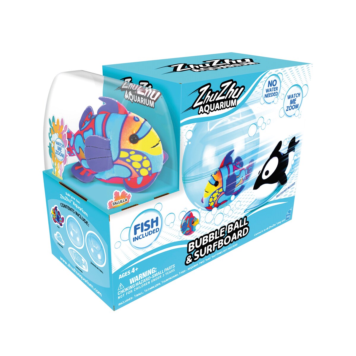 Acuario Set de pelota y tabla de surf con pez ZhuZhu 5