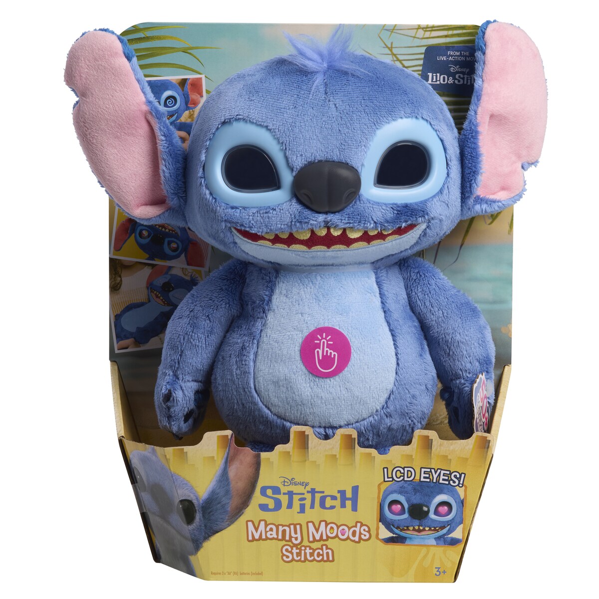 Peluche interactivo Stitch Emotive Eyes Feature Just Play Products 2