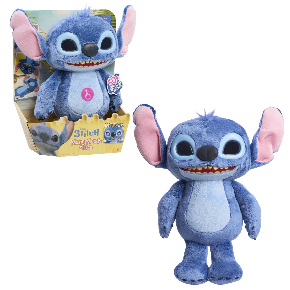Peluche interactivo Stitch Emotive Eyes Feature Just Play Products 3