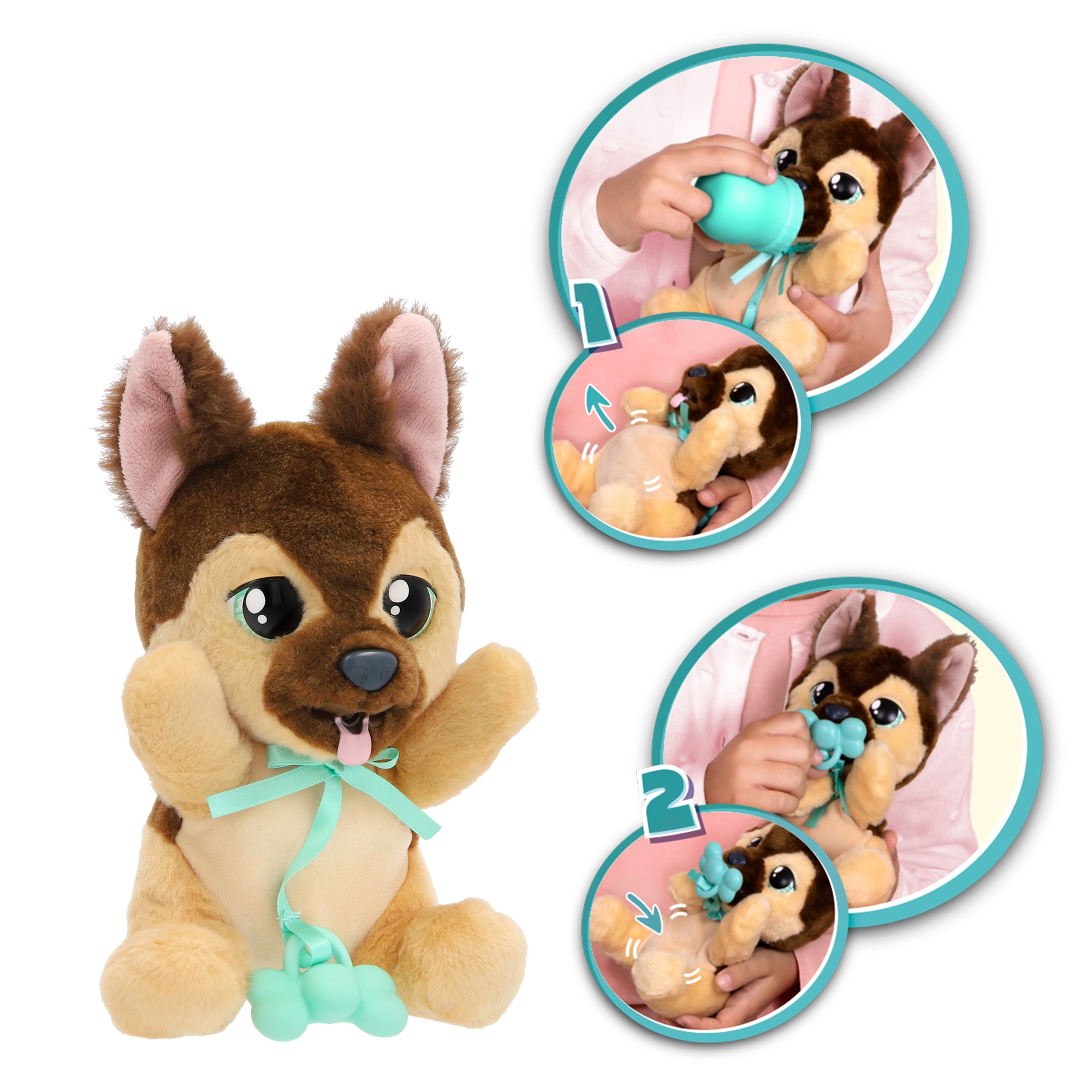 Peluche interactivo Yummy Pastor Alemán Baby Paws 4