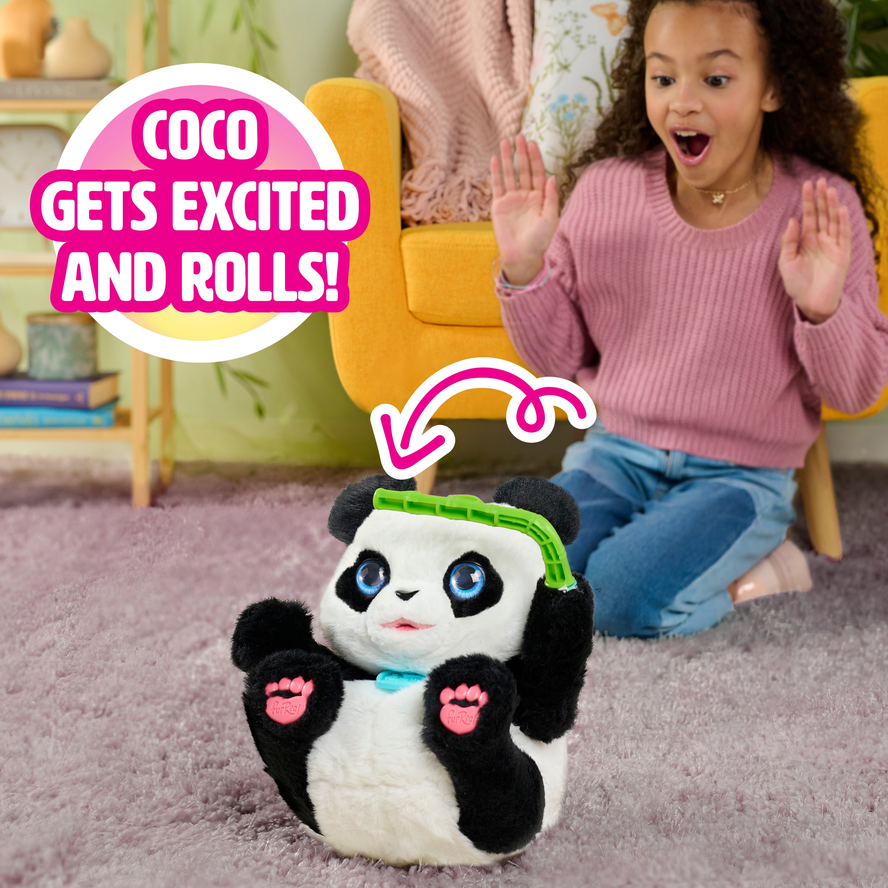 Peluche interactivo Coco, el panda que da volteretas furReal Friends 5