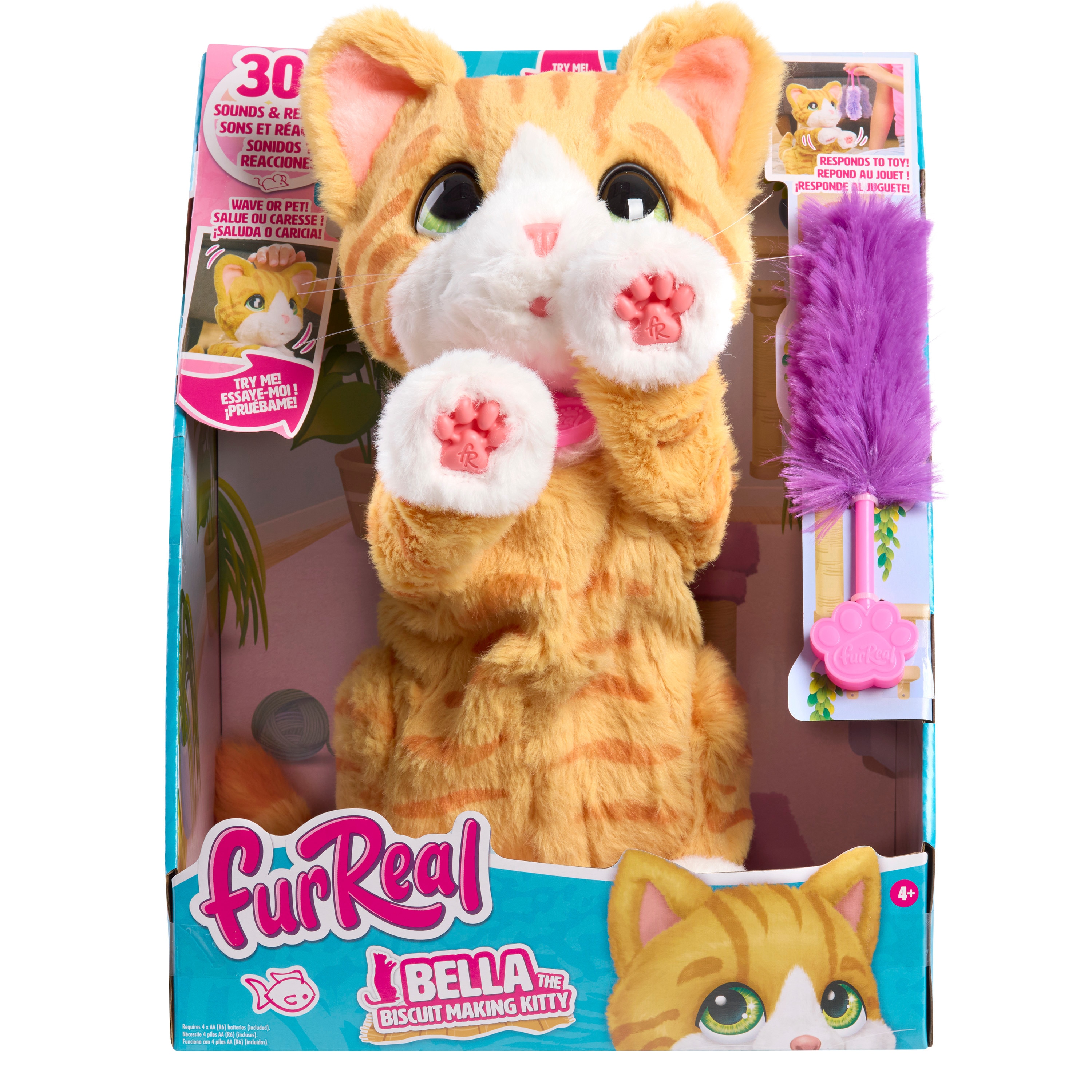 Peluche interactivo Bella, la gatita que hace galletas furReal Friends 2