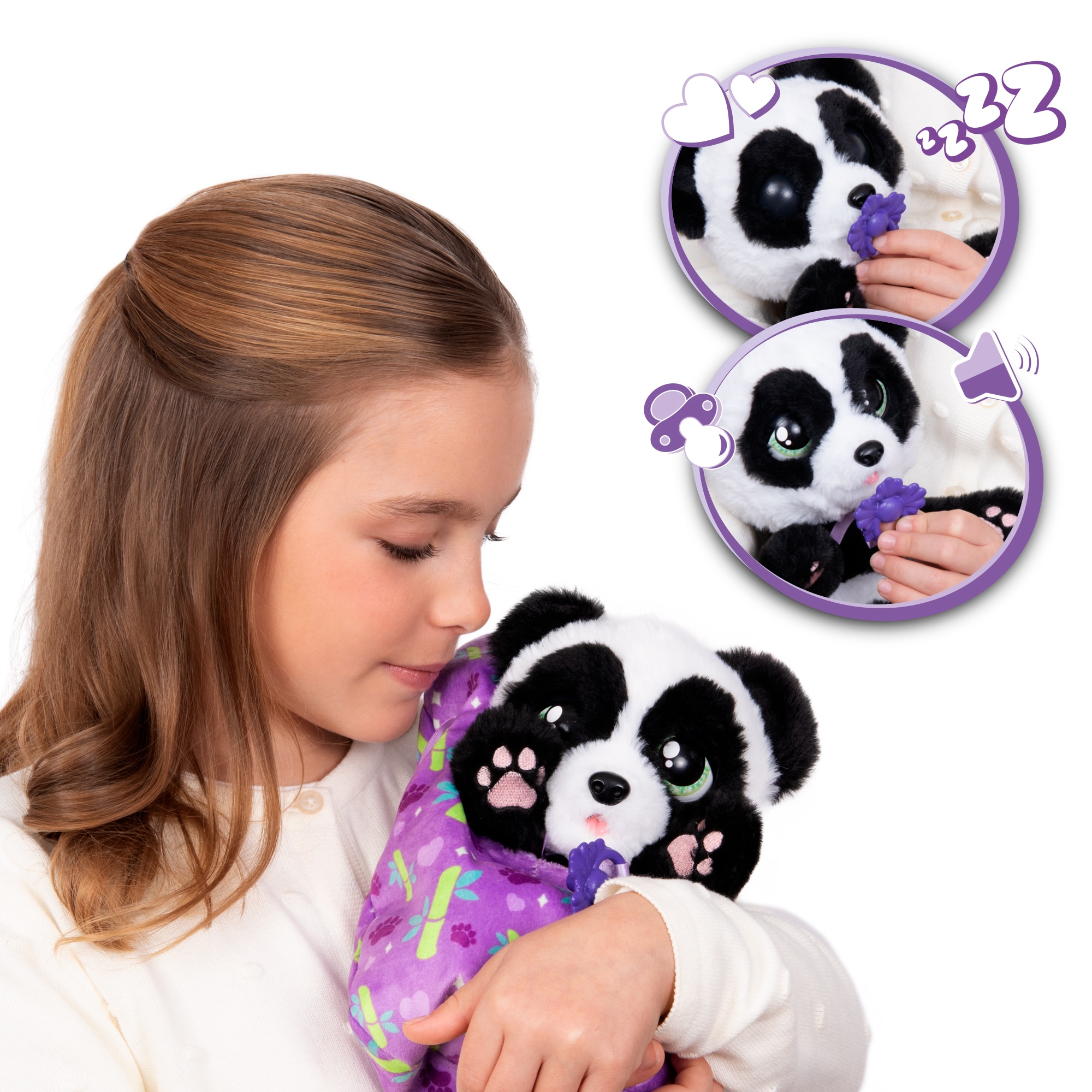 Peluche interactivo Panda Baby Paws 7