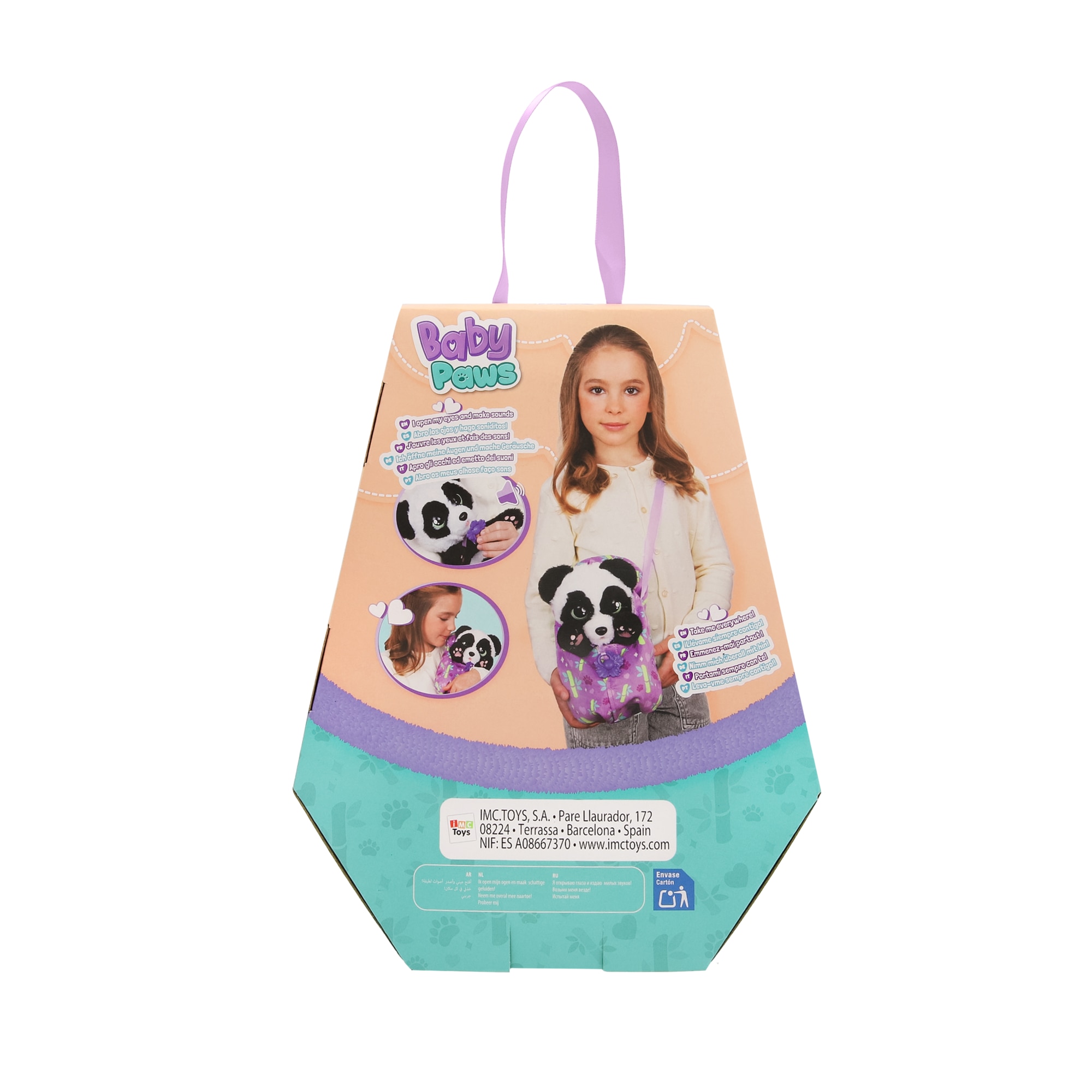 Peluche interactivo Panda Baby Paws 8