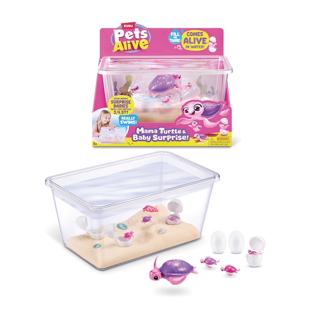 Imagen 0 de Mamá Tortuga electrónica con sus bebés sorpresa Pets Alive