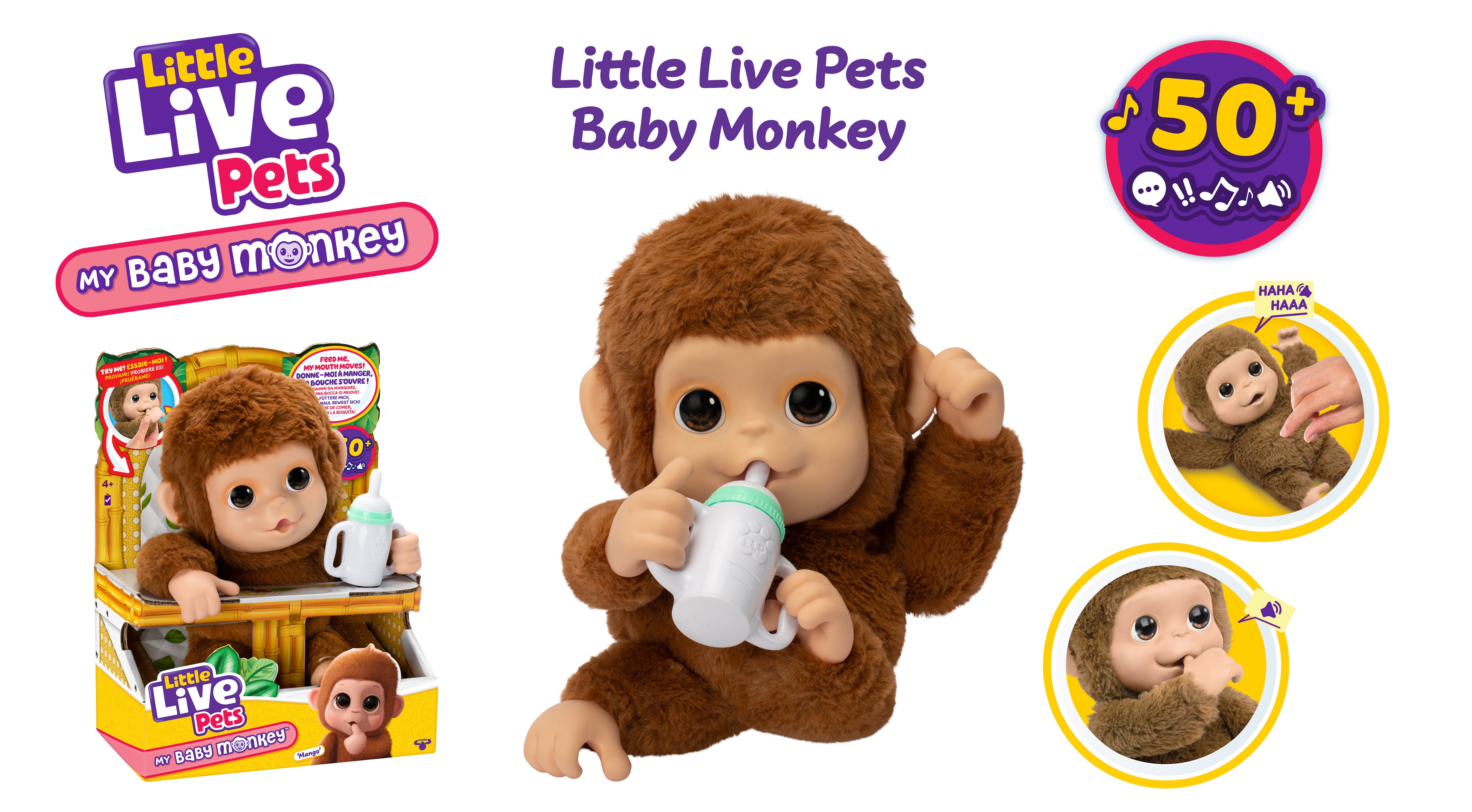 Peluche Interativo My Baby Monkey 3