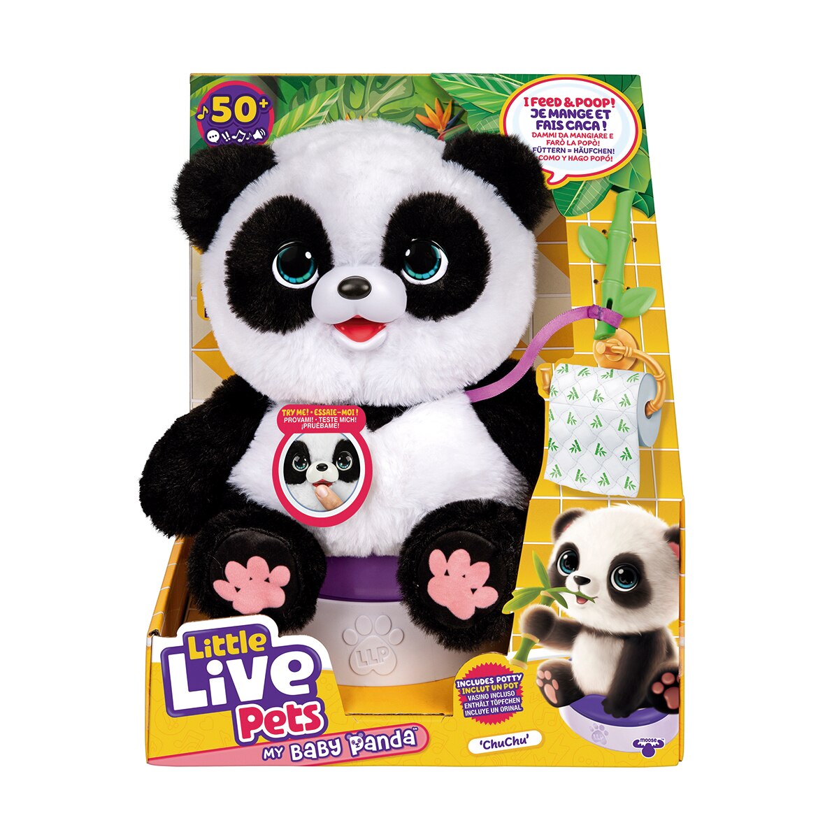 Peluche interactivo Mi pequeño Panda Little Live Pets Moose 2